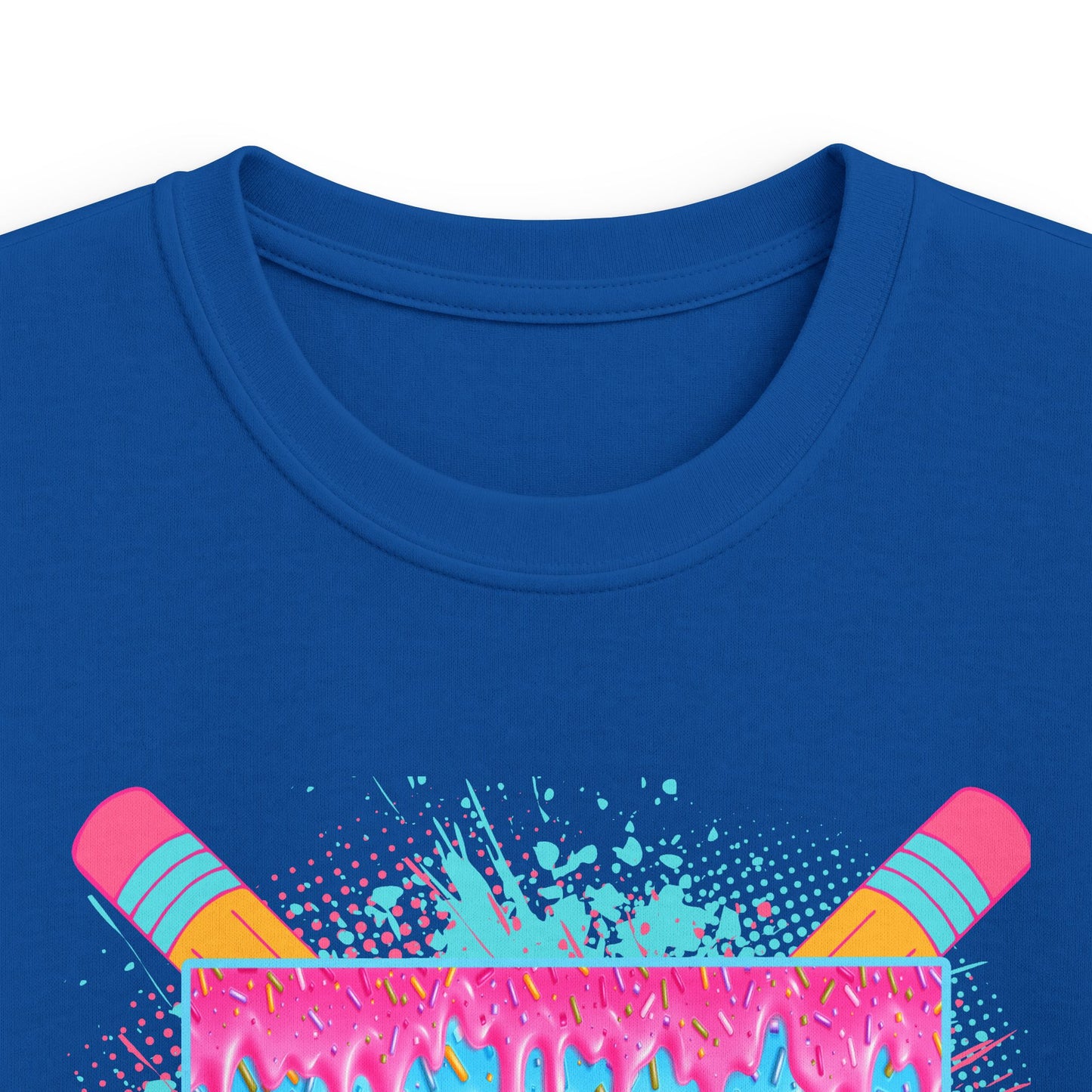 First Grade Drip Kids T-Shirt – Colorful Back-to-School Pencil Design