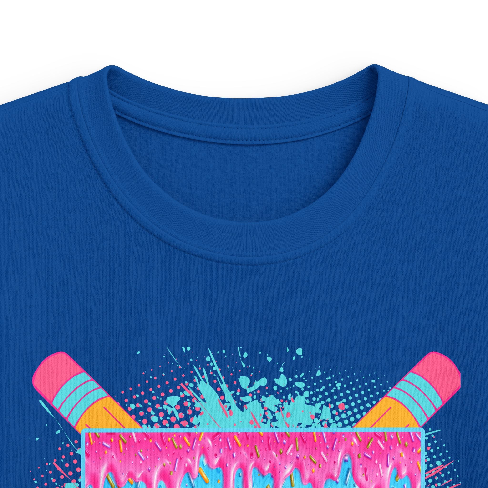 First Grade Drip Kids T-Shirt – Colorful Back-to-School Pencil Design