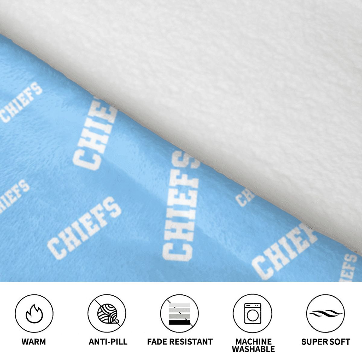 Blanket Hoodie for Kids CHIEFS