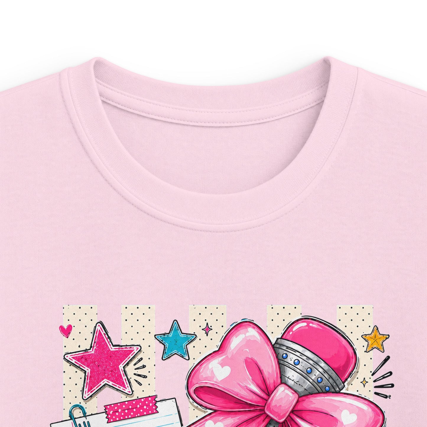 Kindergarten Kids T-Shirt — Cute Pink Bow Back-to-School Tee