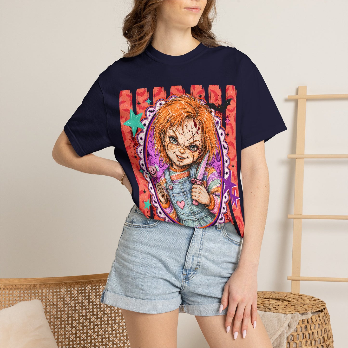 Chucky Doll Graphic T-Shirt — Retro Horror Movie Tee