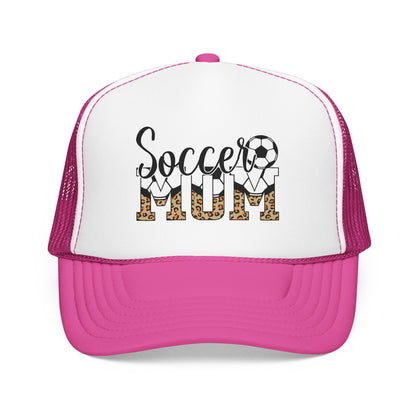 Soccer Mom Trucker Hat - Leopard Print