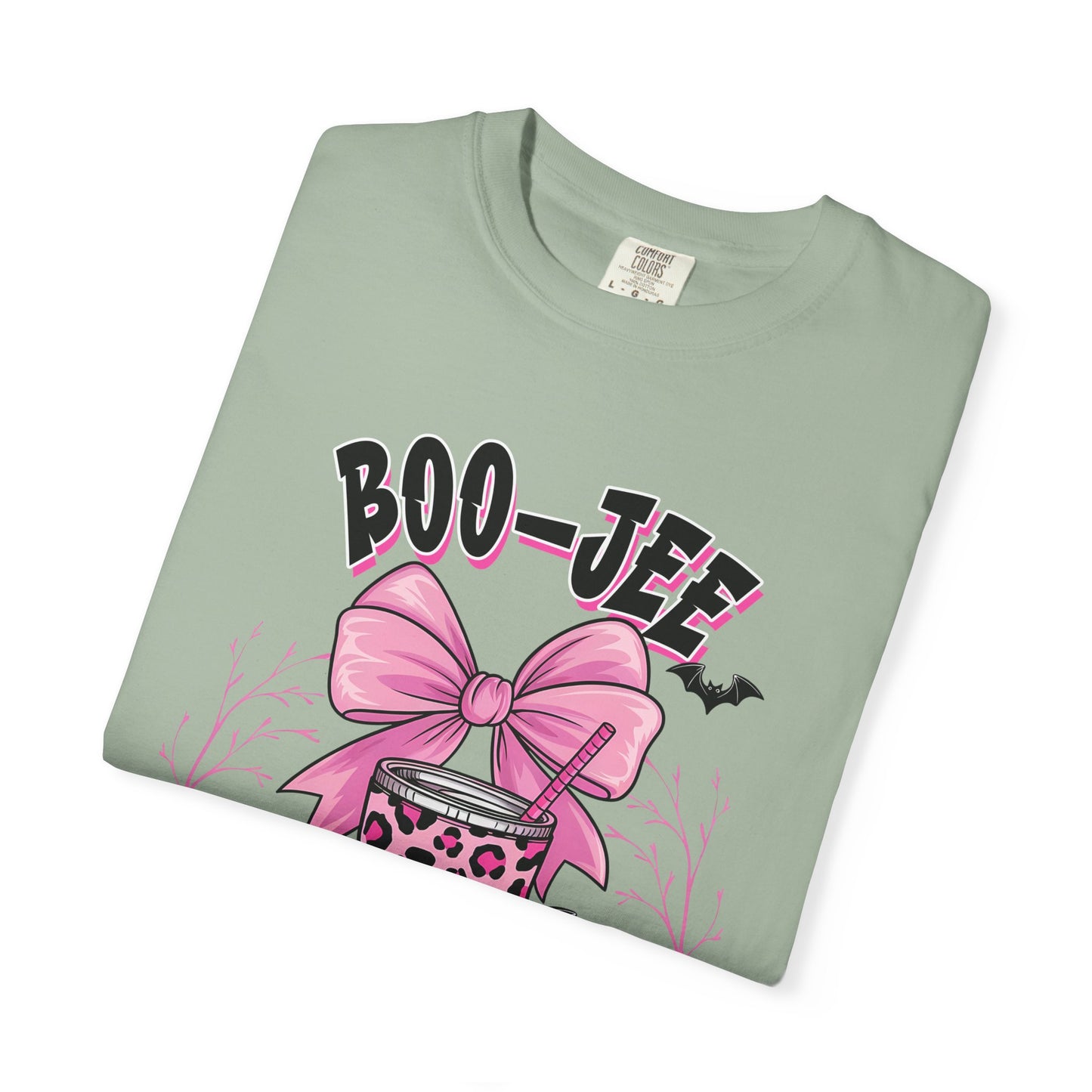 Boo-jee Mama T-Shirt — Pink Leopard Skull Coffee Travel Mug Graphic Tee