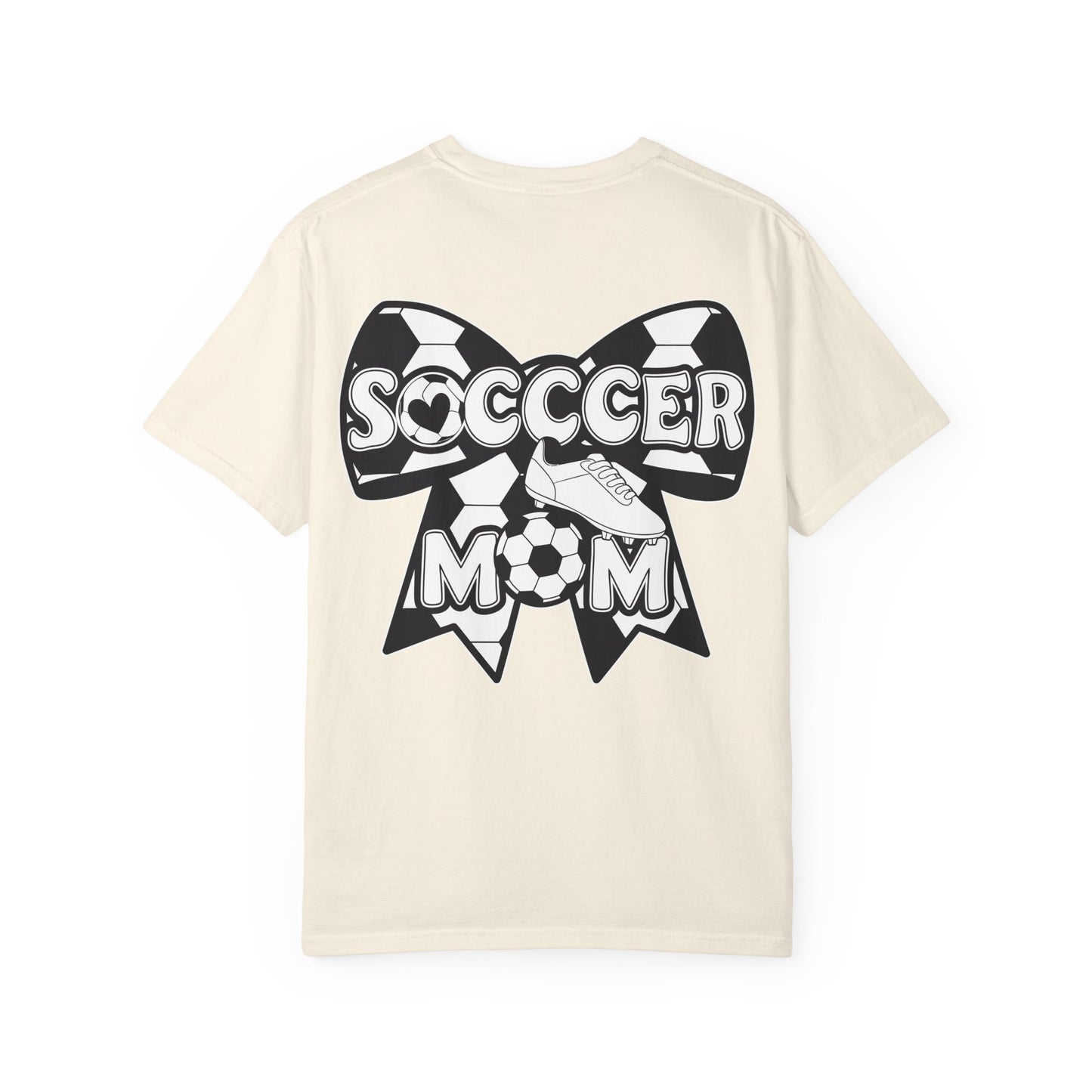 Soccer Mom T‑Shirt — "Loud Mom Club" Back Bow Graphic