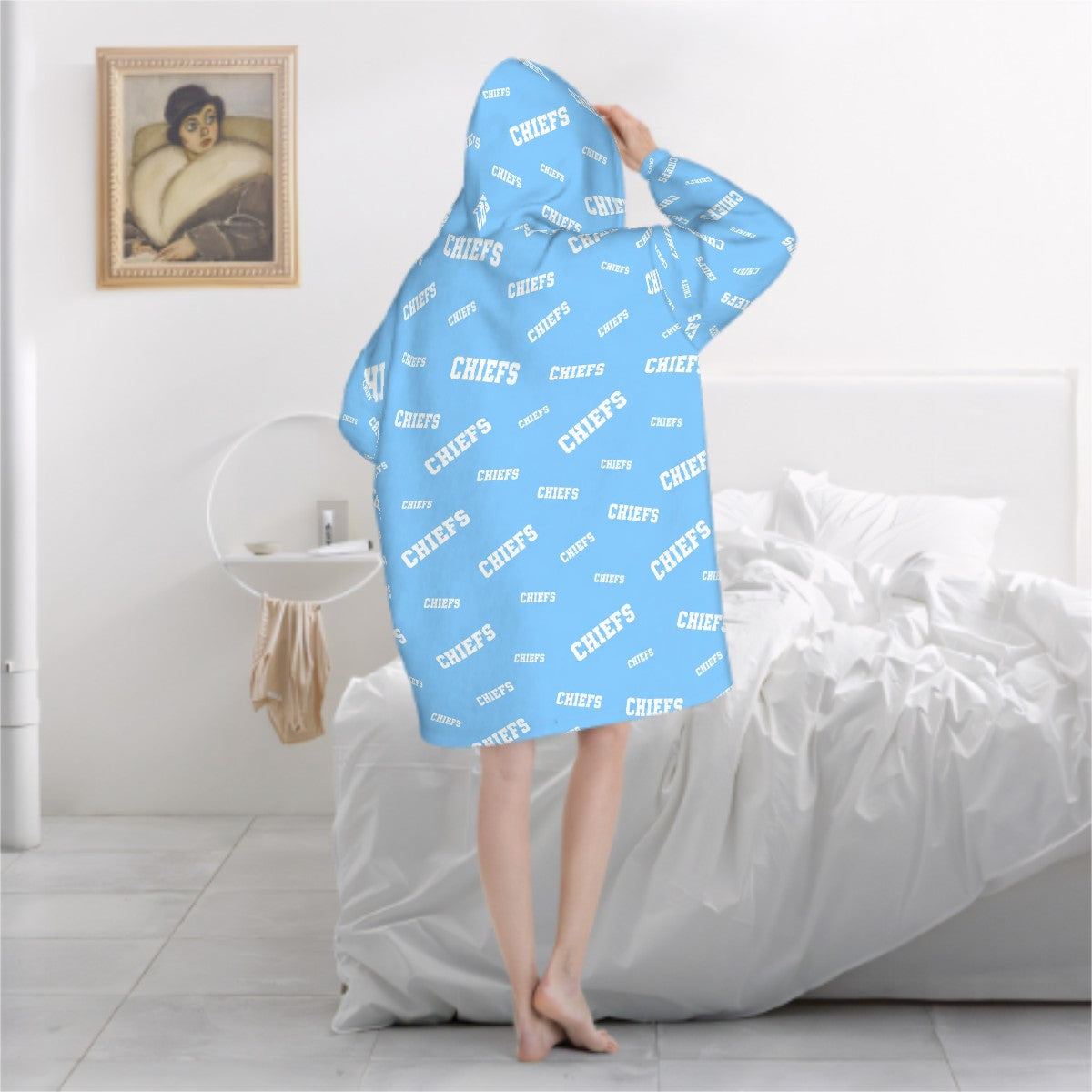 Adult Blanket Hoodie CHIEFS