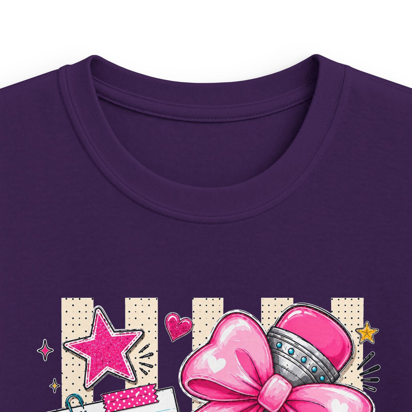 Second Grade Kids T-Shirt – Pink Bow Back-to-School Tee