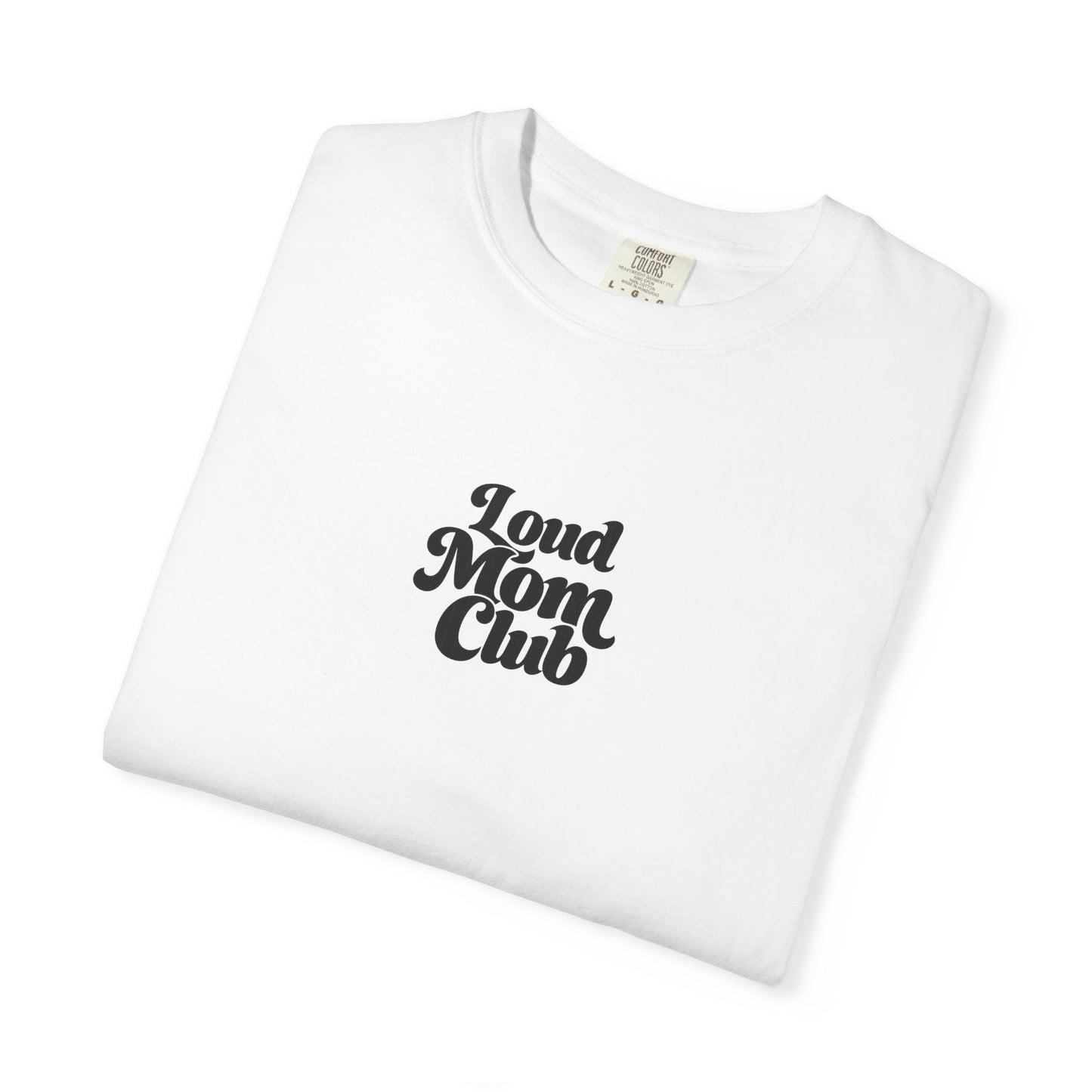 Soccer Mom T‑Shirt — "Loud Mom Club" Graphic Tee (Bow Soccer Design)