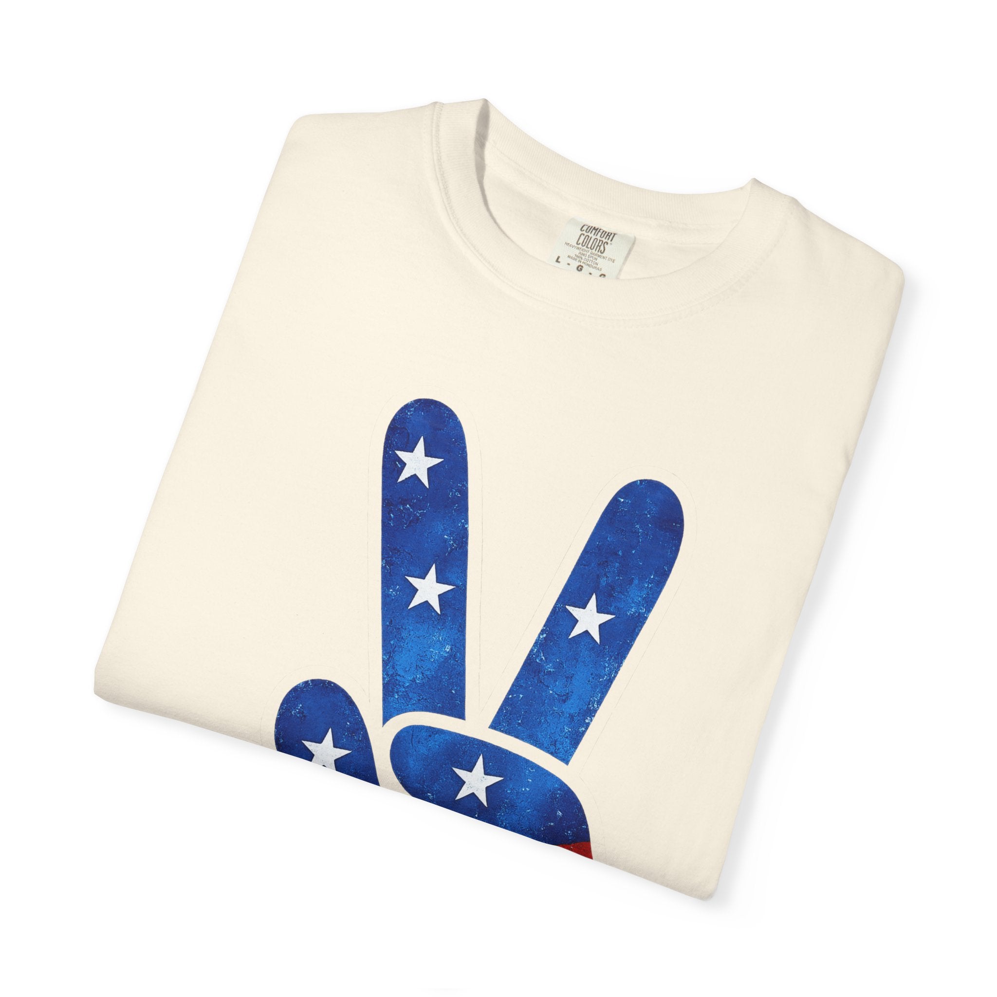 Peace Sign USA Flag T-Shirt – Patriotic Peace Graphic Tee