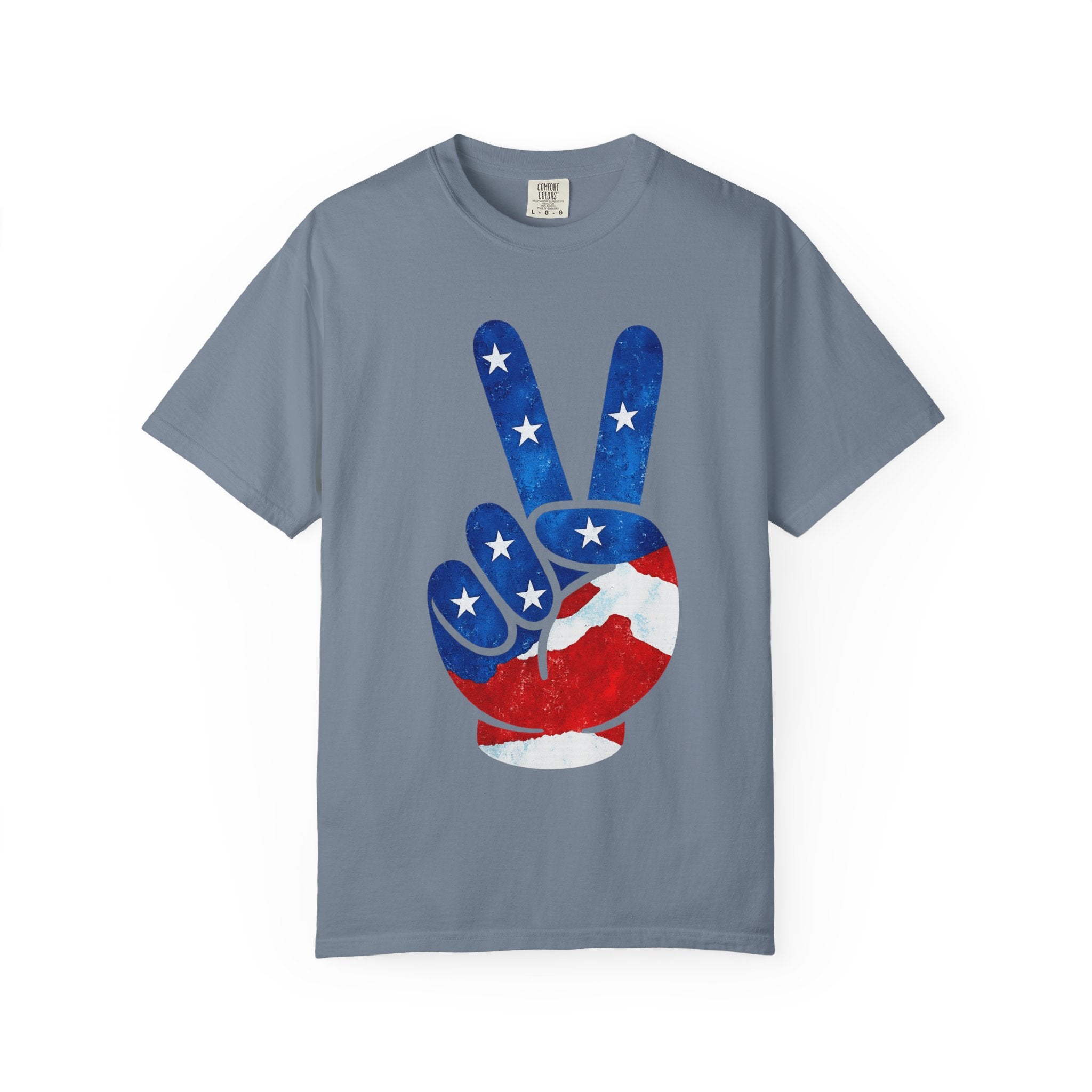 Peace Sign USA Flag T-Shirt – Patriotic Peace Graphic Tee