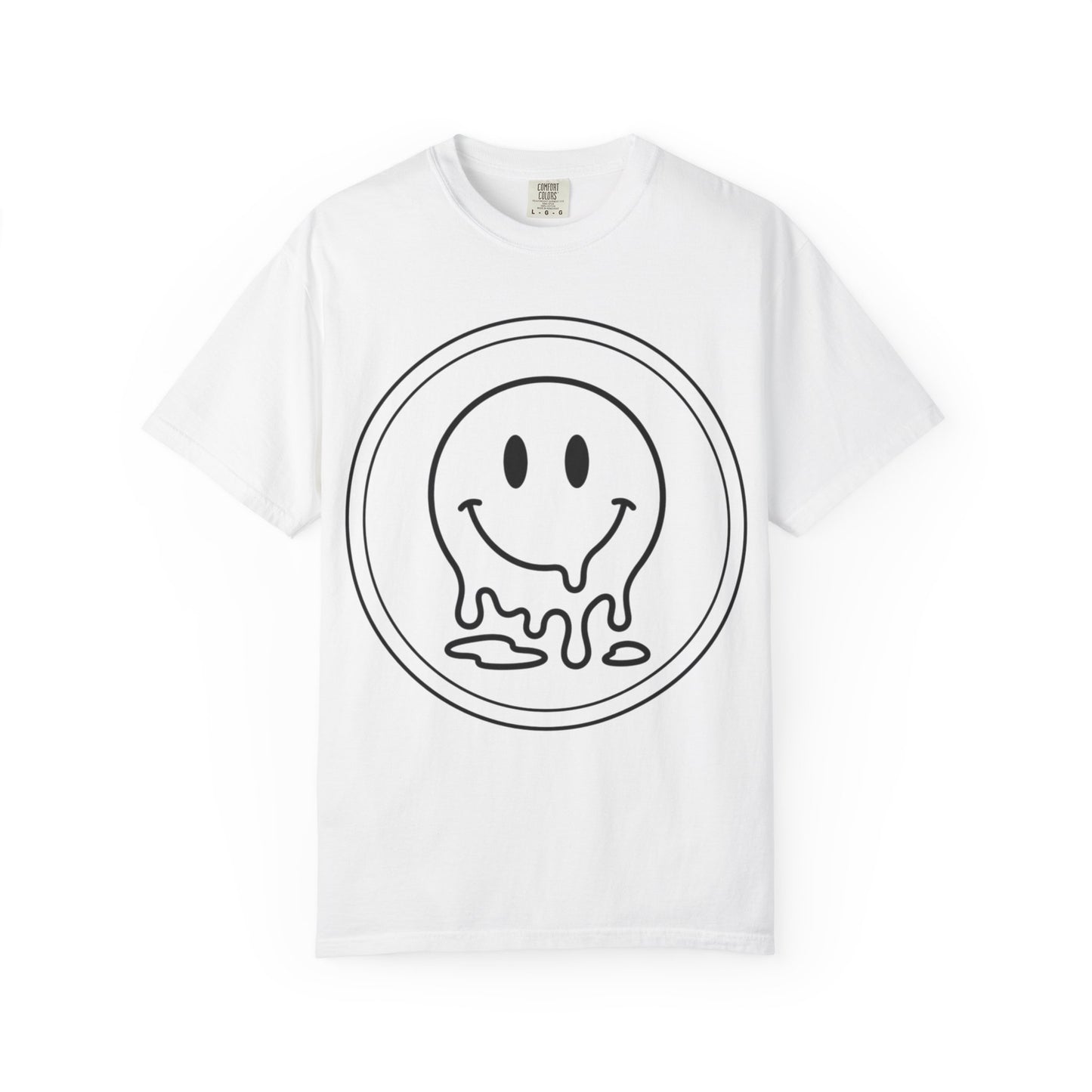 Smiley Melt T-Shirt — Dripping Smiley Graphic Tee