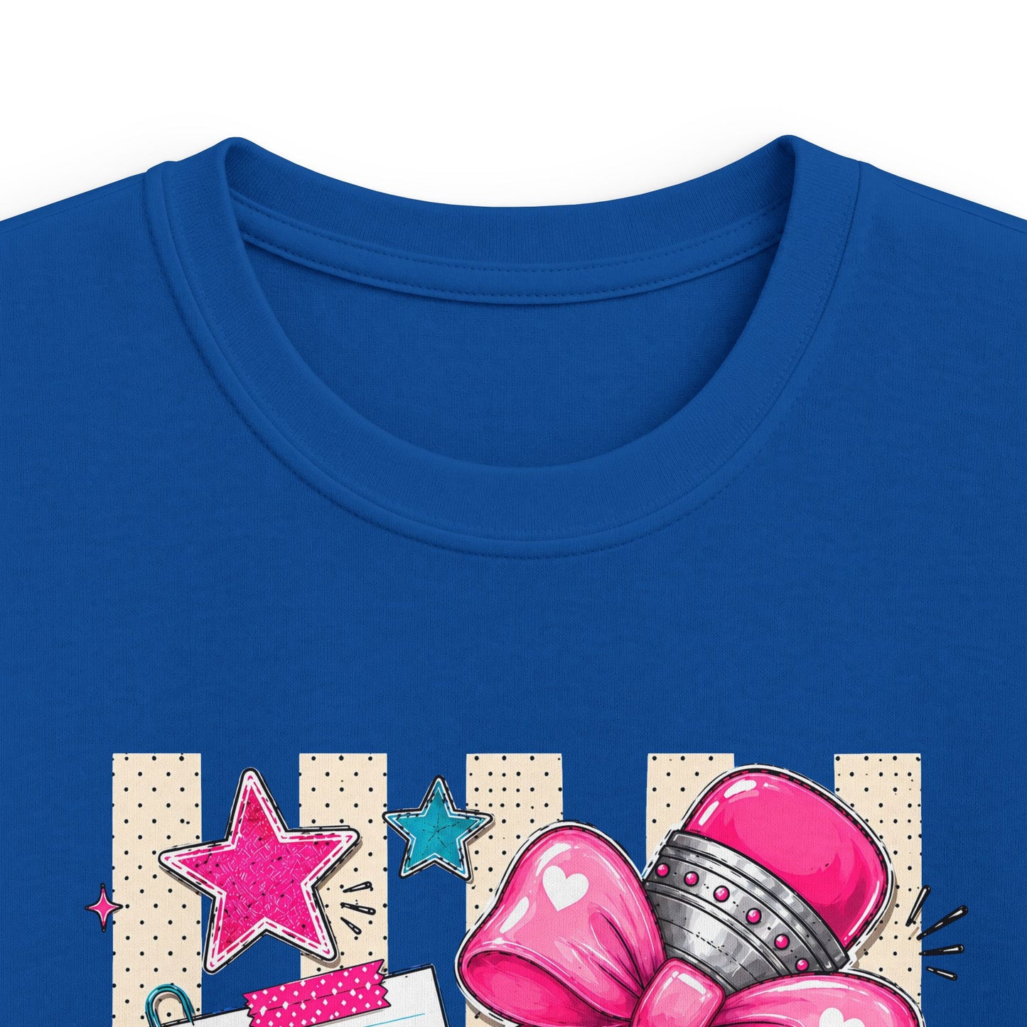 Fourth Grade Kids Tee — Cute Pink Bow & Pencil Back-to-School Shirt