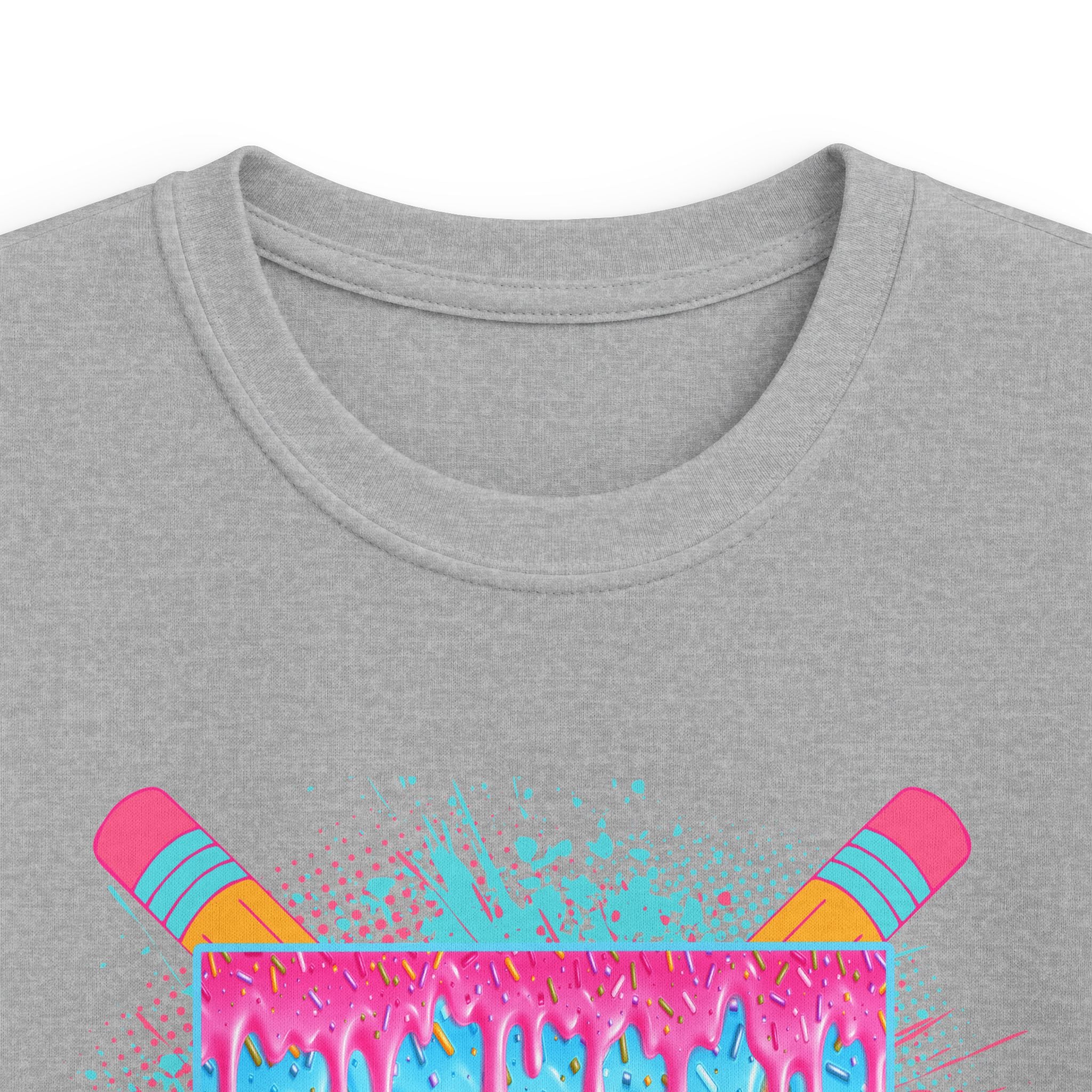 3rd Grade Vibes Kids T-Shirt — Colorful Back-to-School Design (Pencils & Drip)