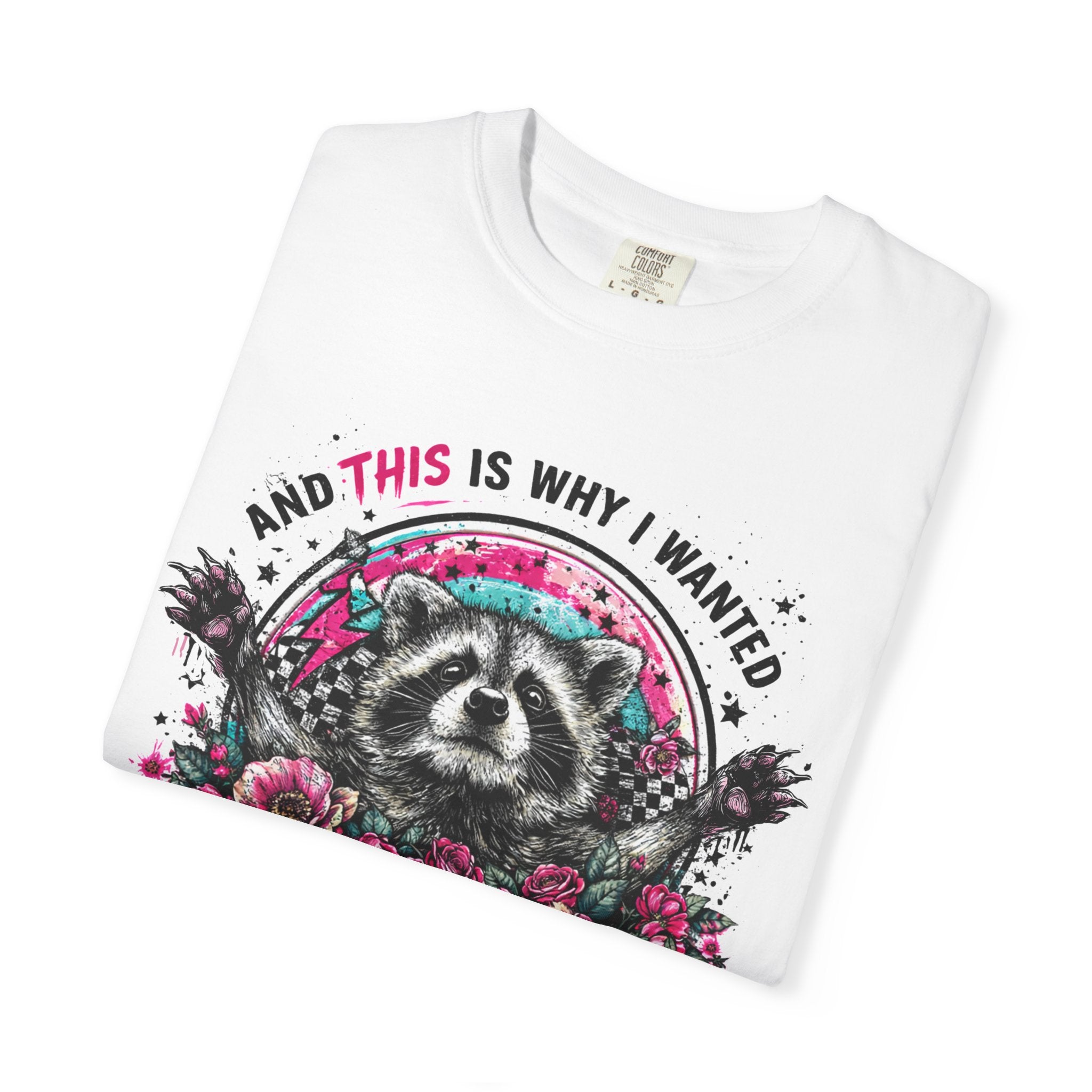 Raccoon "To Stay Home" Graphic T-Shirt