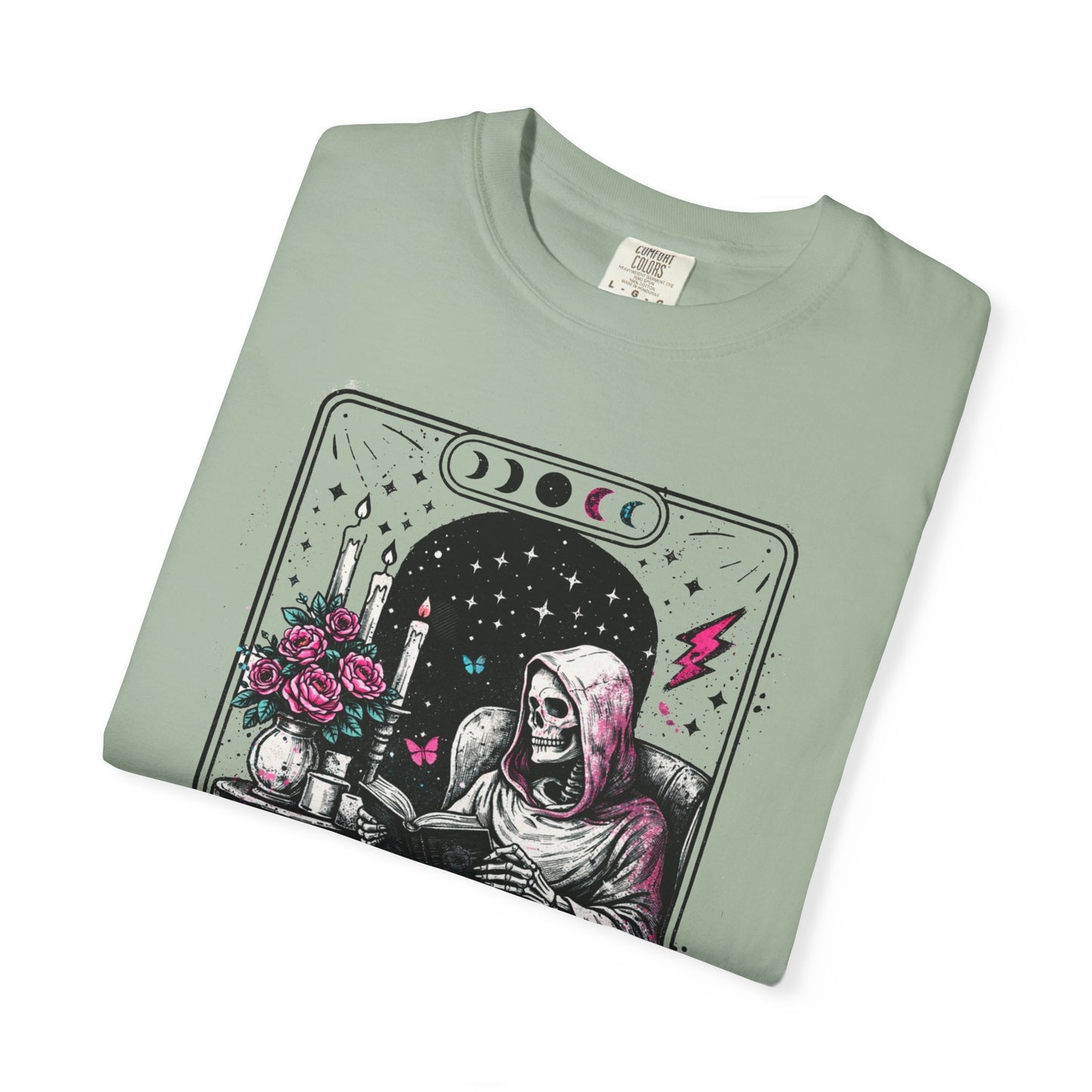 Introvert Tarot T-Shirt — Gothic Skeleton Card Graphic Tee