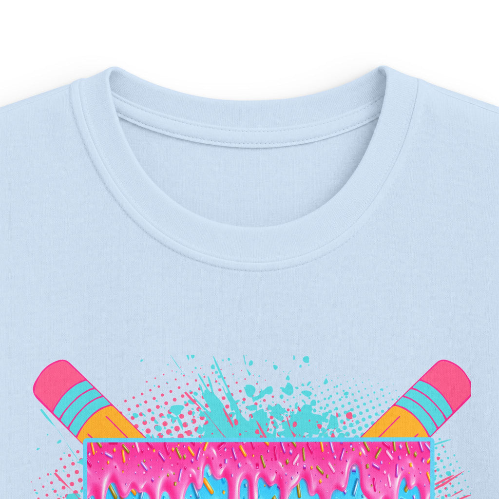 First Grade Drip Kids T-Shirt – Colorful Back-to-School Pencil Design