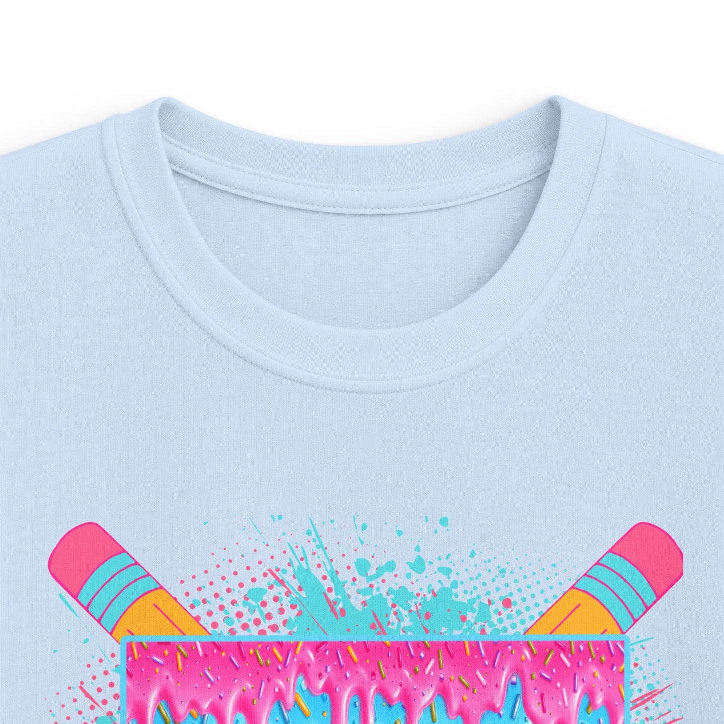 First Grade Drip Kids T-Shirt – Colorful Back-to-School Pencil Design