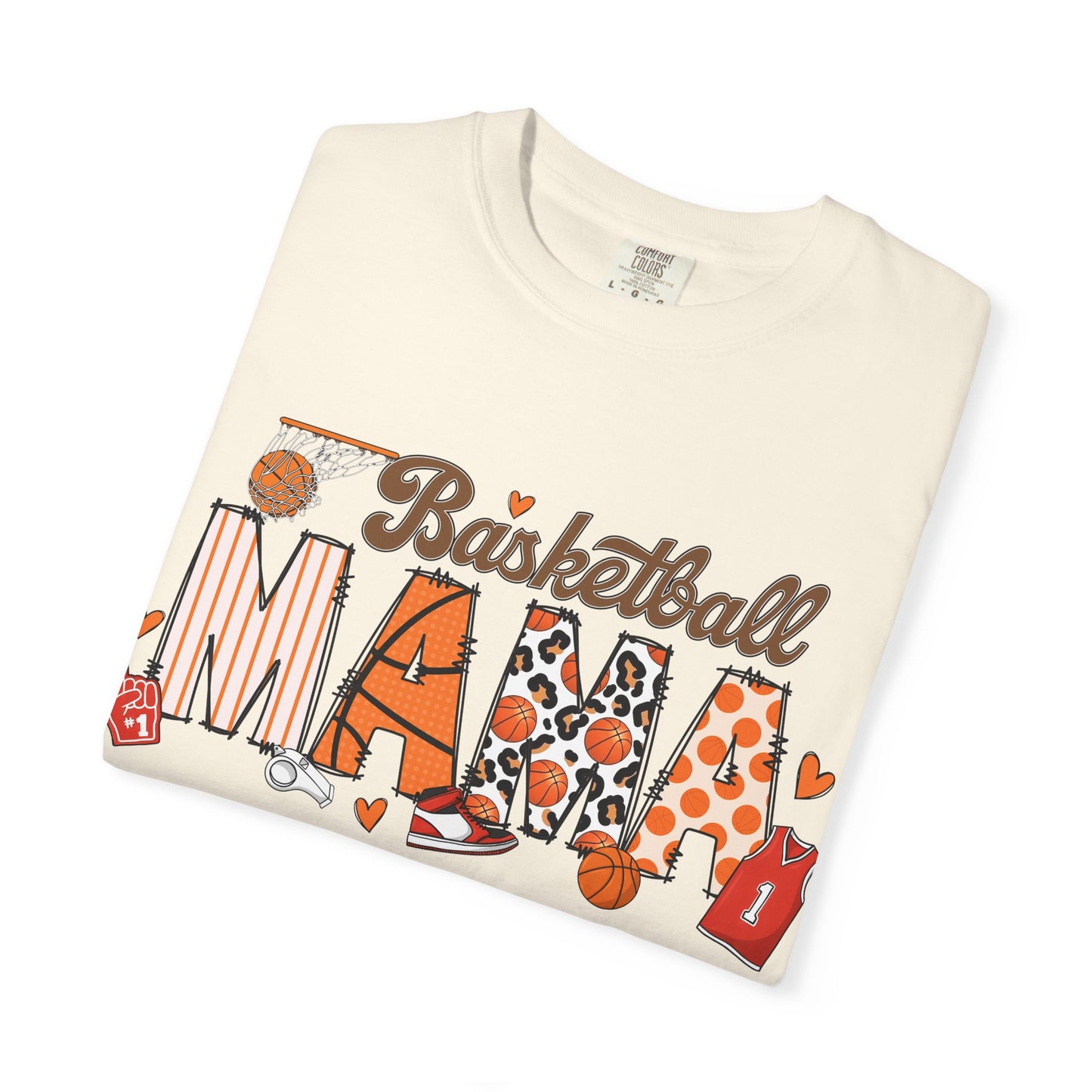 Basketball Mama T-Shirt — Cute Sports Mom Tee with Basketball Graphic