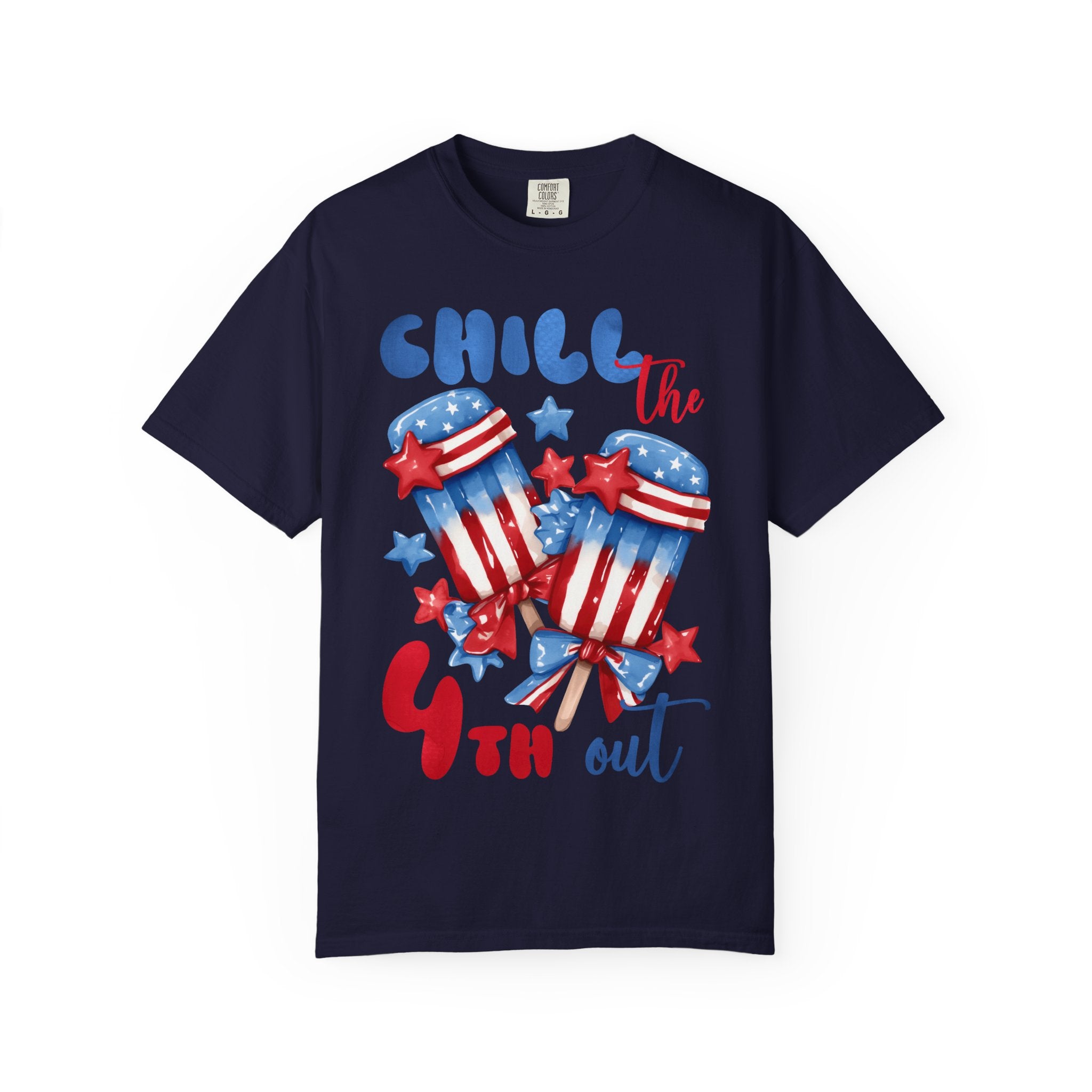 4th of July T-Shirt — "Chill the 4th Out" Patriotic Popsicle Tee