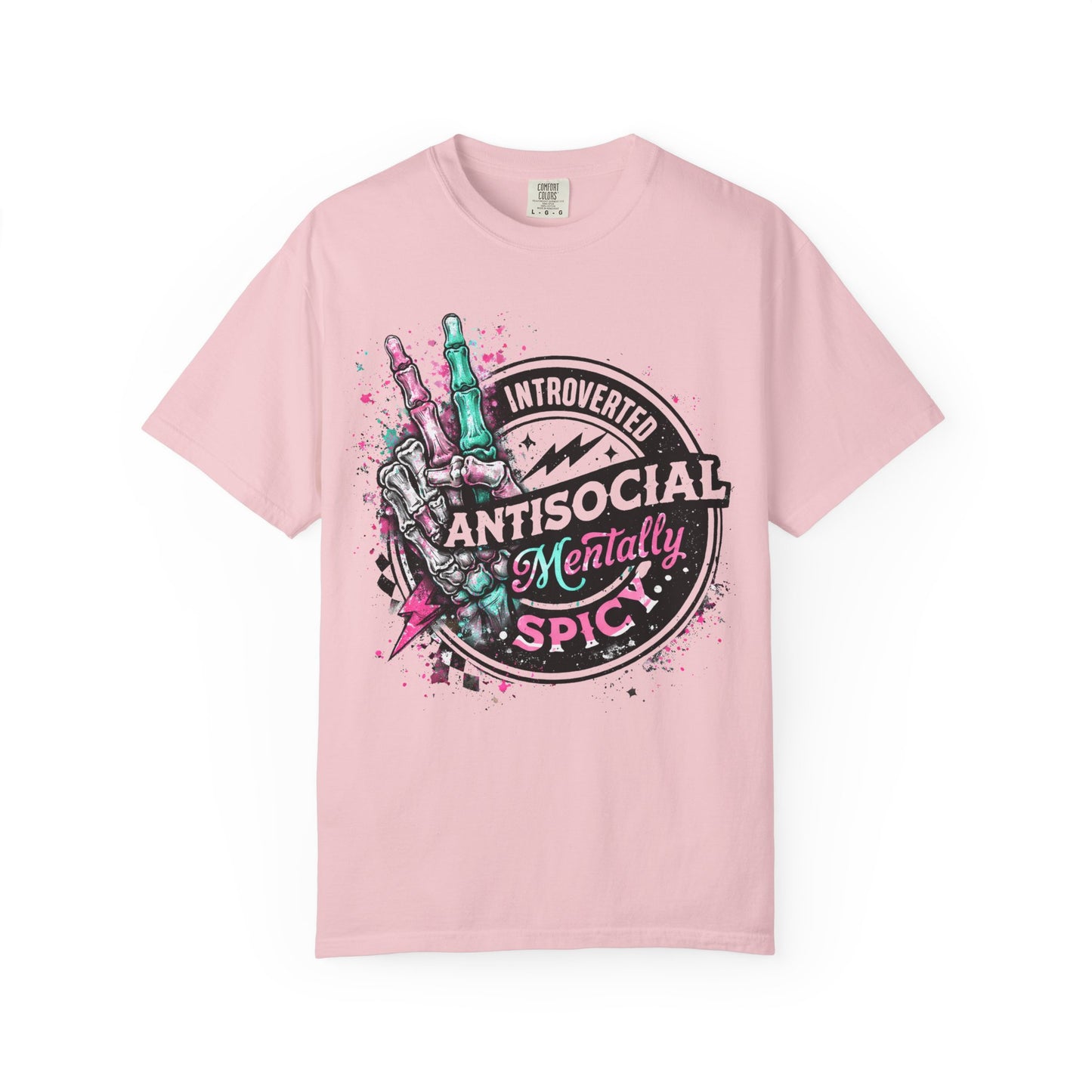 Antisocial & Mentally Spicy T‑Shirt — Introverted, Edgy Graphic Tee