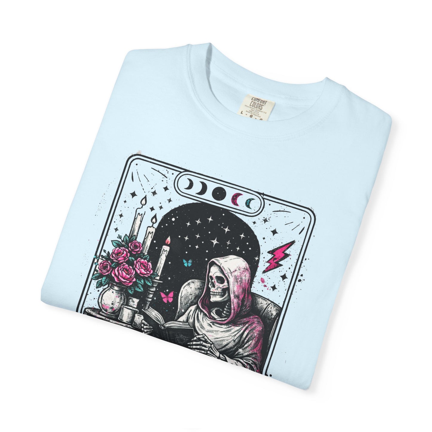 Introvert Tarot T-Shirt — Gothic Skeleton Card Graphic Tee