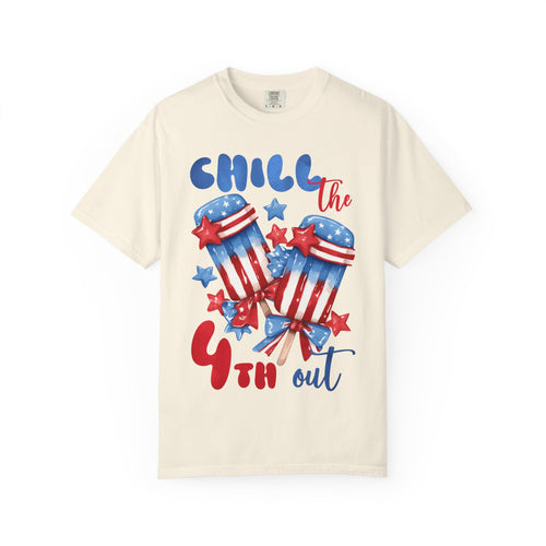 4th of July T-Shirt — "Chill the 4th Out" Patriotic Popsicle Tee