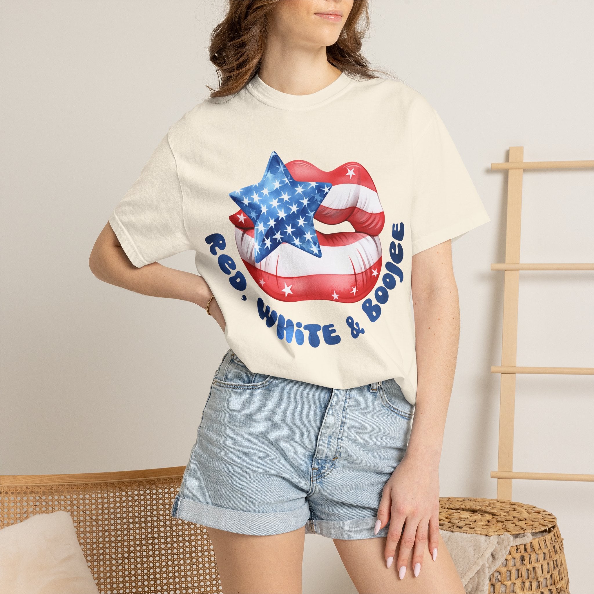 Patriotic "Red, White & Boogie" Graphic T-Shirt