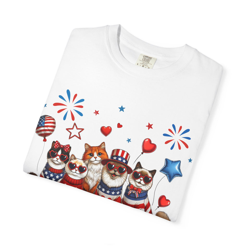 Patriotic Cats 4th of July T-Shirt