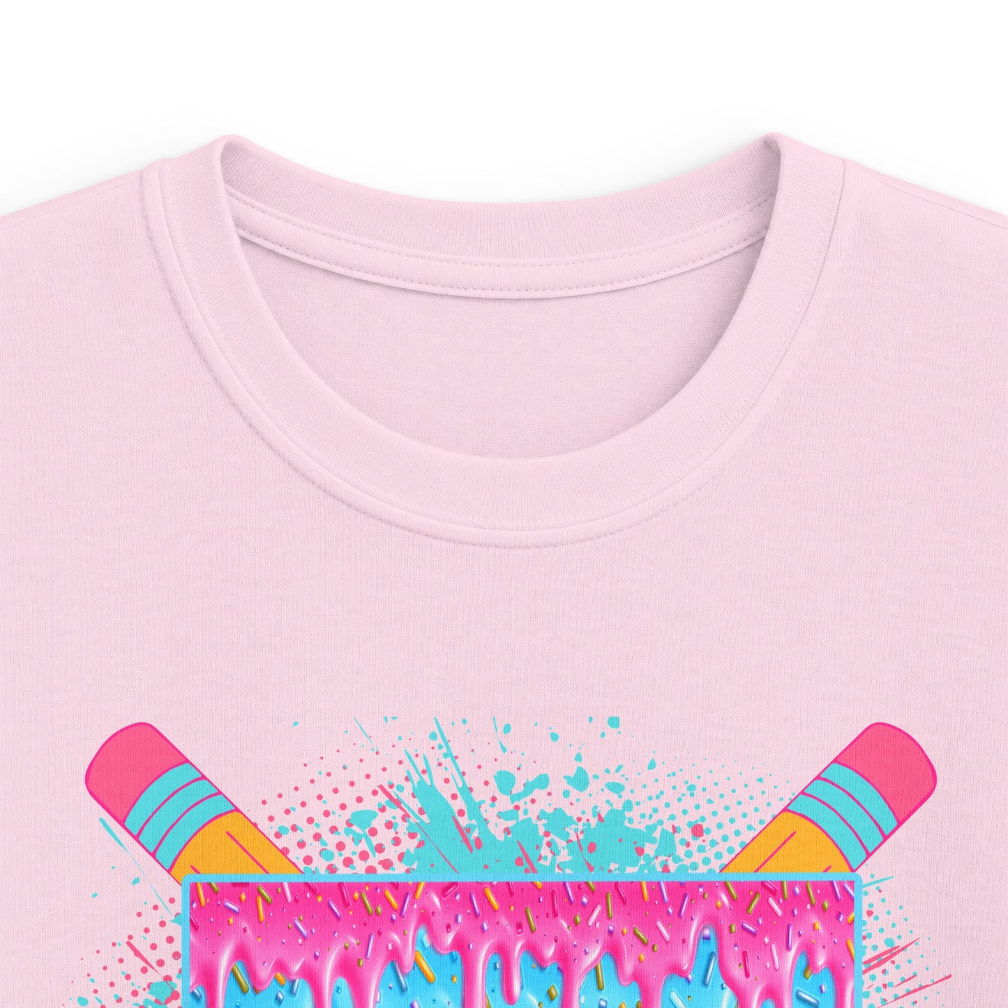 Second Grade Drip Kids T‑Shirt — Colorful Pencil Back‑to‑School Tee