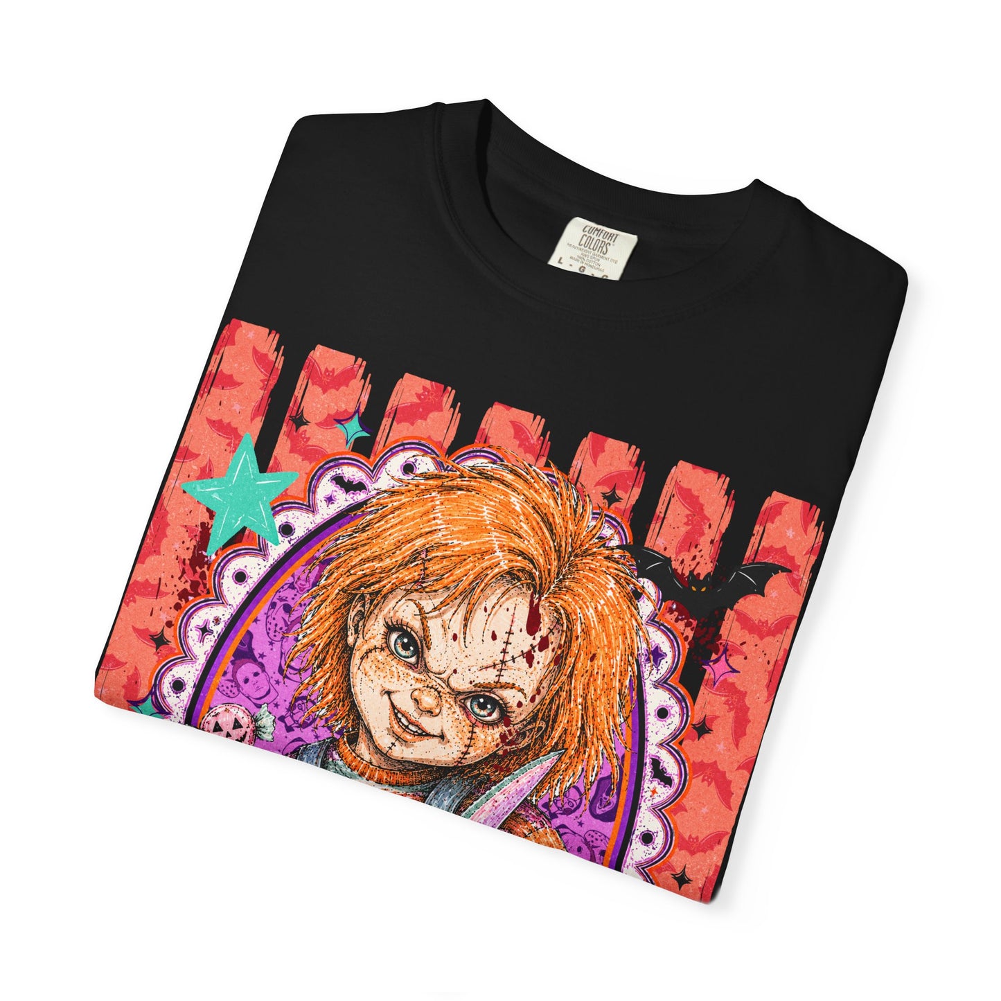 Chucky Doll Graphic T-Shirt — Retro Horror Movie Tee