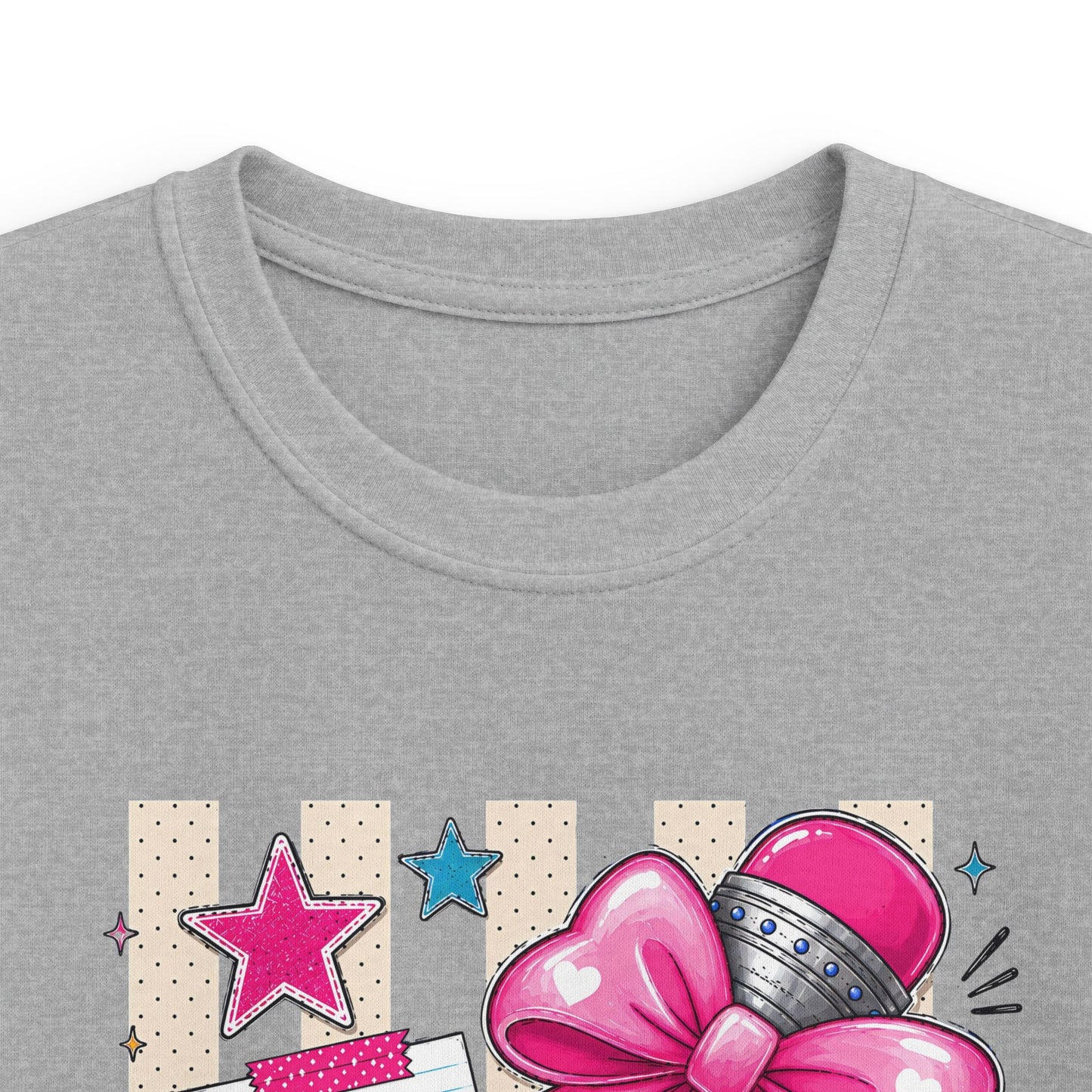 First Grade Kids T-Shirt — Cute Pink Bow Back-to-School Tee
