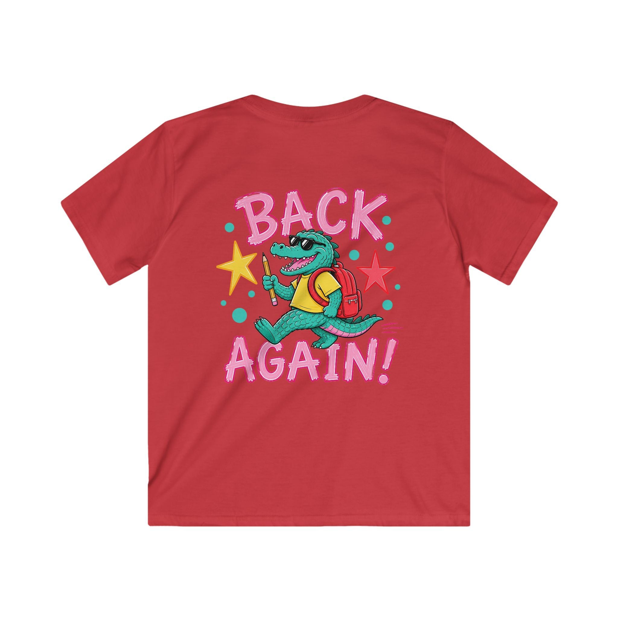 Kids Tee — "Guess Who's Back / Back Again" Crocodile School Return Shirt