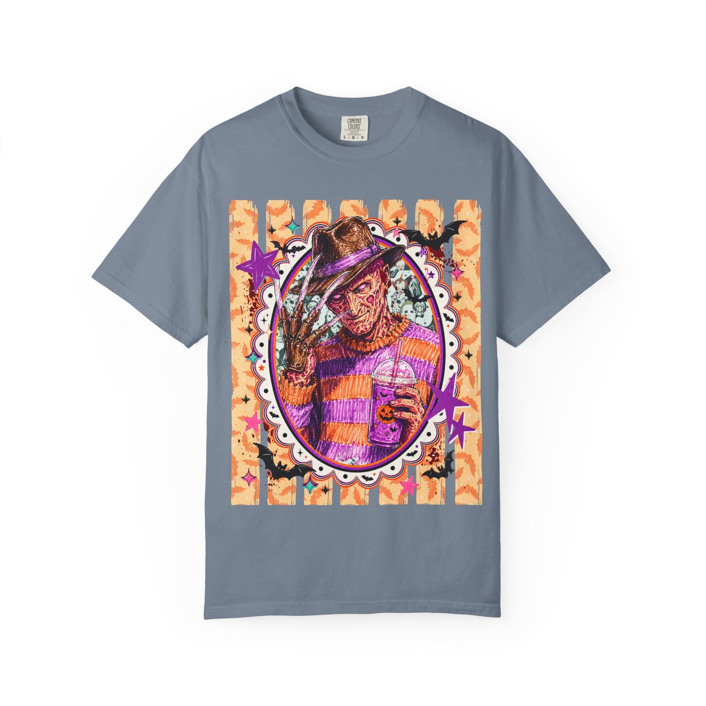 Freddy Krueger Halloween Graphic T‑Shirt — Retro Horror Portrait Tee