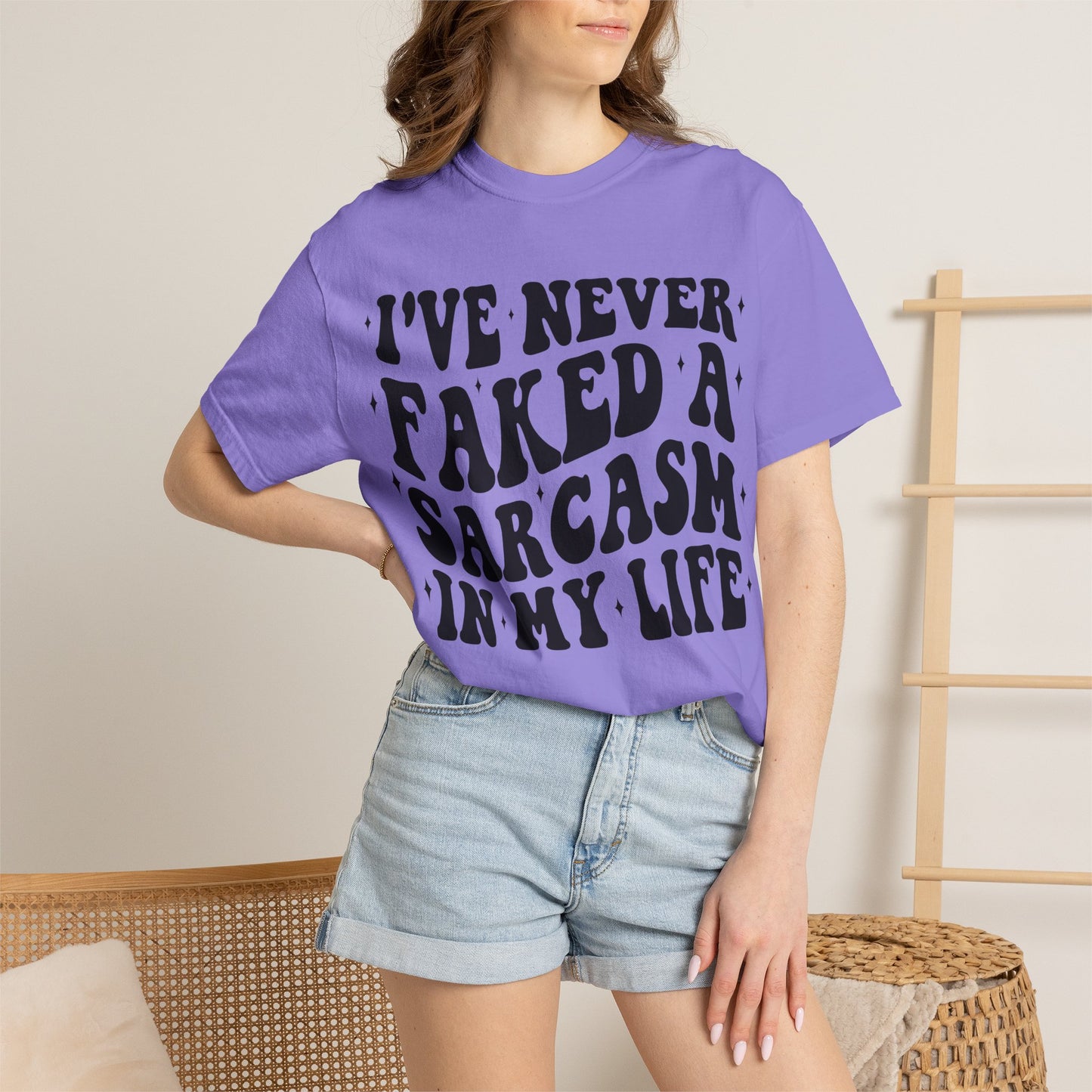 Sarcastic Quote T-Shirt — "I've Never Faked A Sarcasm In My Life" Graphic Tee