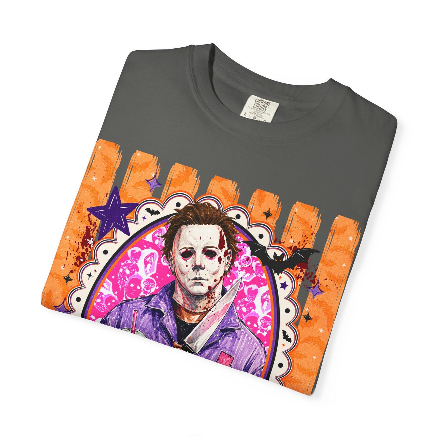 Horror Portrait T-Shirt — Retro Masked Killer Graphic Tee