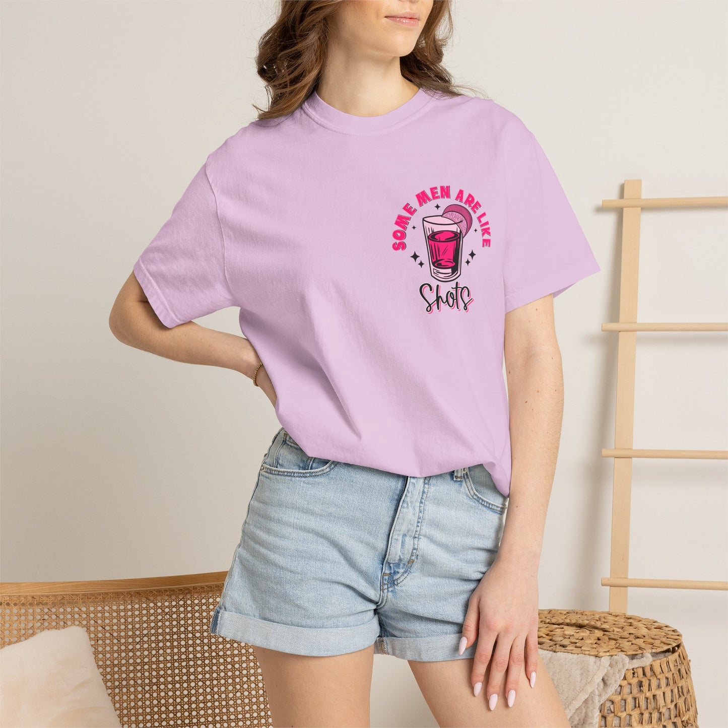 Men Are Like Shots T‑Shirt — "Some Go Down Better Than Others" Graphic Tee