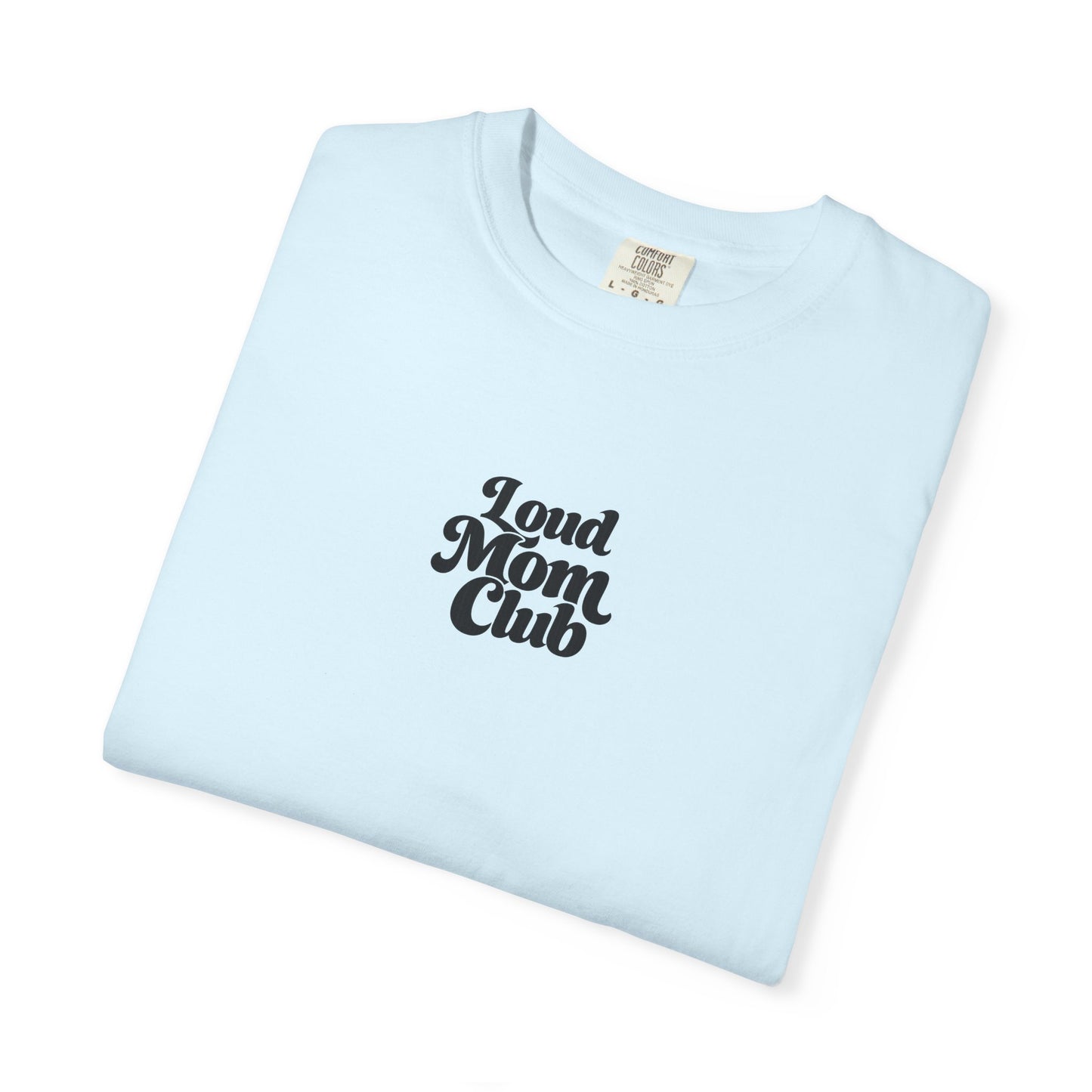 Soccer Mom T‑Shirt — "Loud Mom Club" Back Bow Graphic