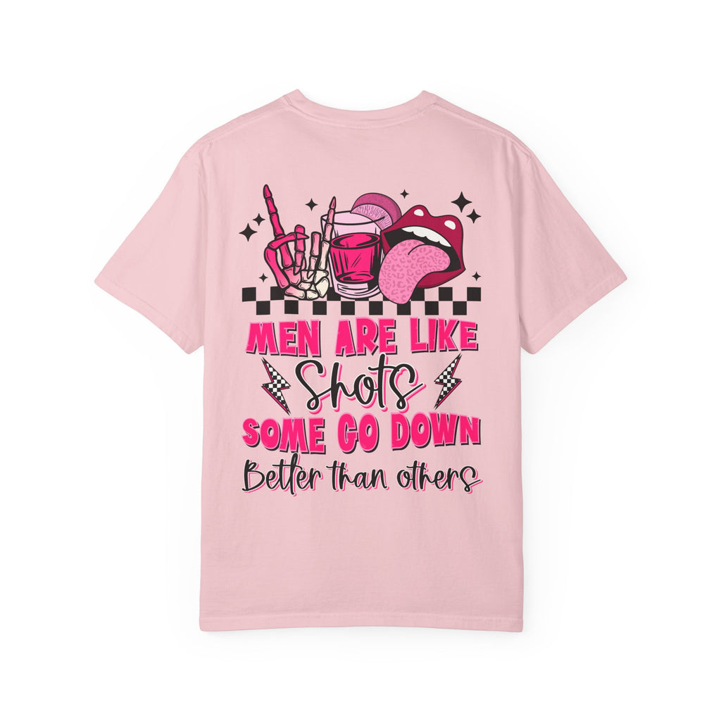 Men Are Like Shots T‑Shirt — "Some Go Down Better Than Others" Graphic Tee