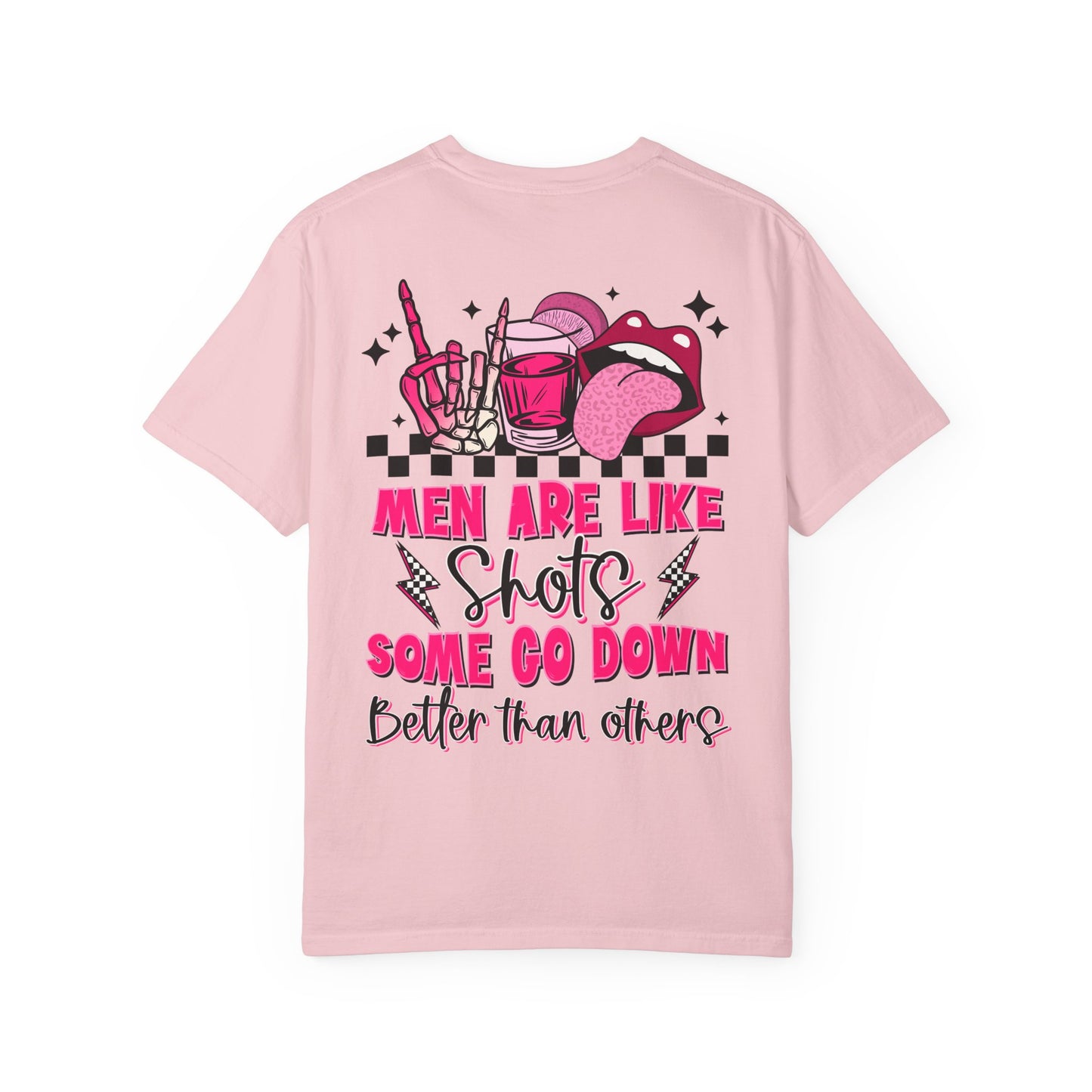Men Are Like Shots T‑Shirt — "Some Go Down Better Than Others" Graphic Tee