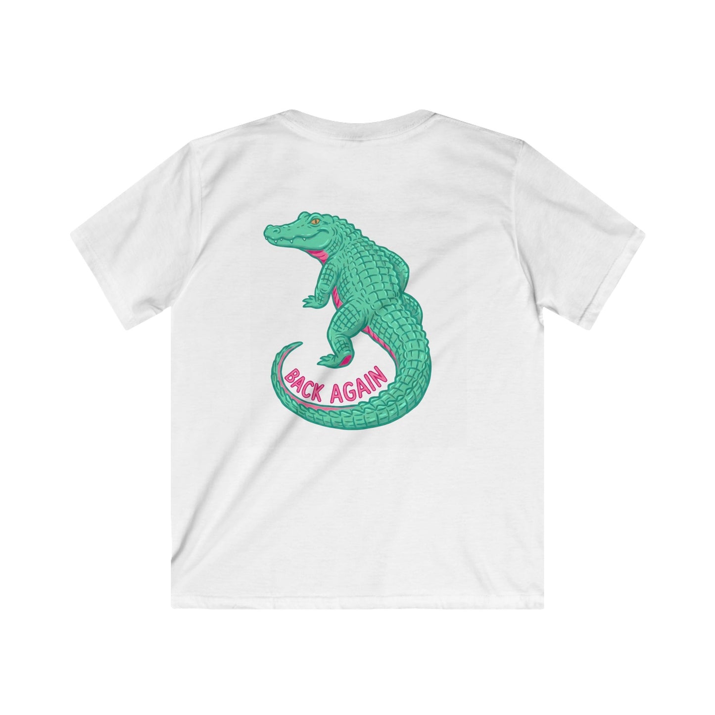 Kids Tee — 'Guess Who's Back' Crocodile Graphic Shirt