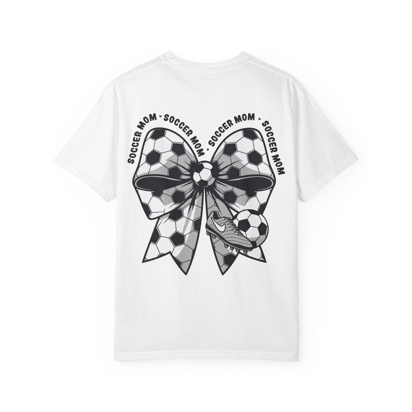 Soccer Mom T‑Shirt — "Loud Mom Club" Graphic Tee (Bow Soccer Design)