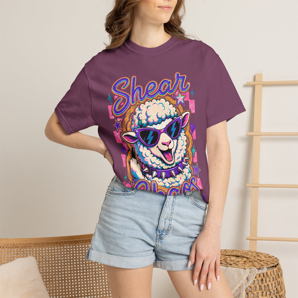 Shear Chaos Sheep Graphic T-Shirt — Cute Sunglasses Lamb Tee
