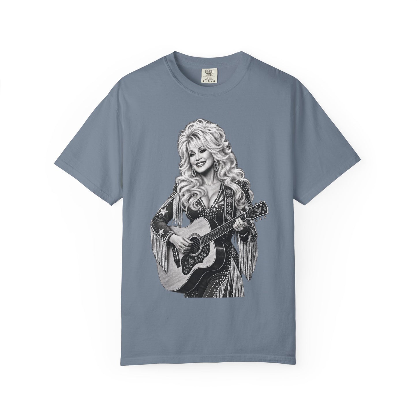 Country Singer Portrait T-Shirt - Acoustic Guitar Graphic Tee