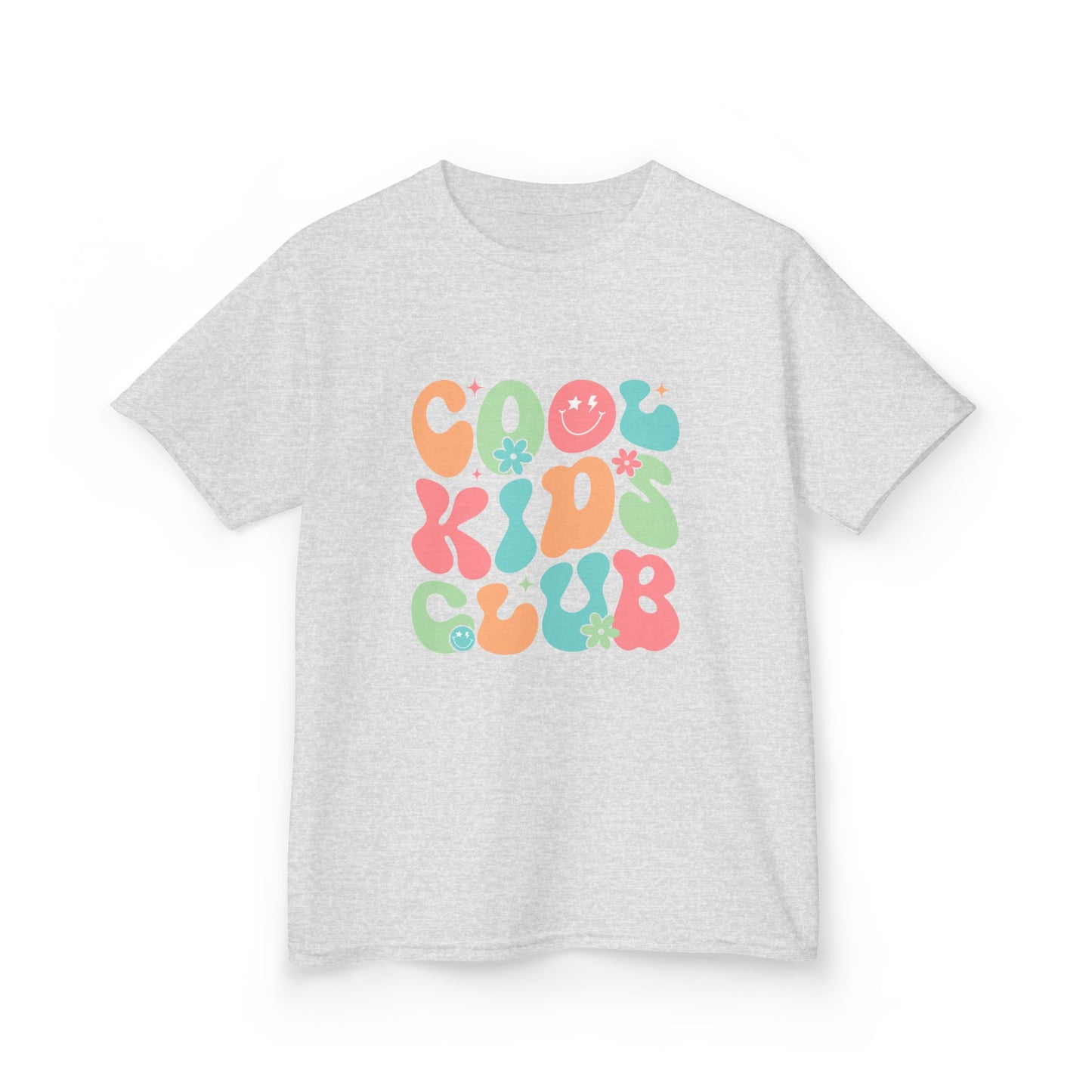 Kids Tee — "Cool Kid Club" Retro Bubble Letter Graphic