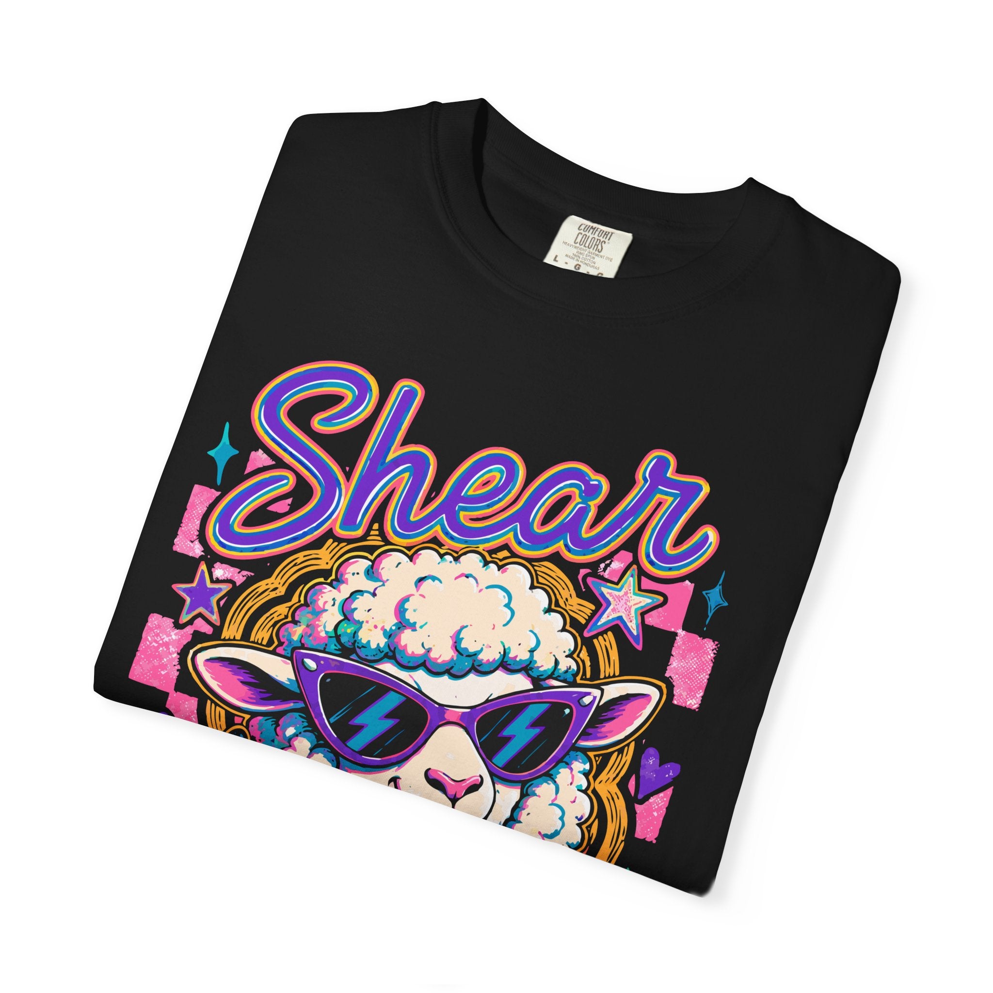 Shear Chaos Sheep Graphic T-Shirt — Cute Sunglasses Lamb Tee