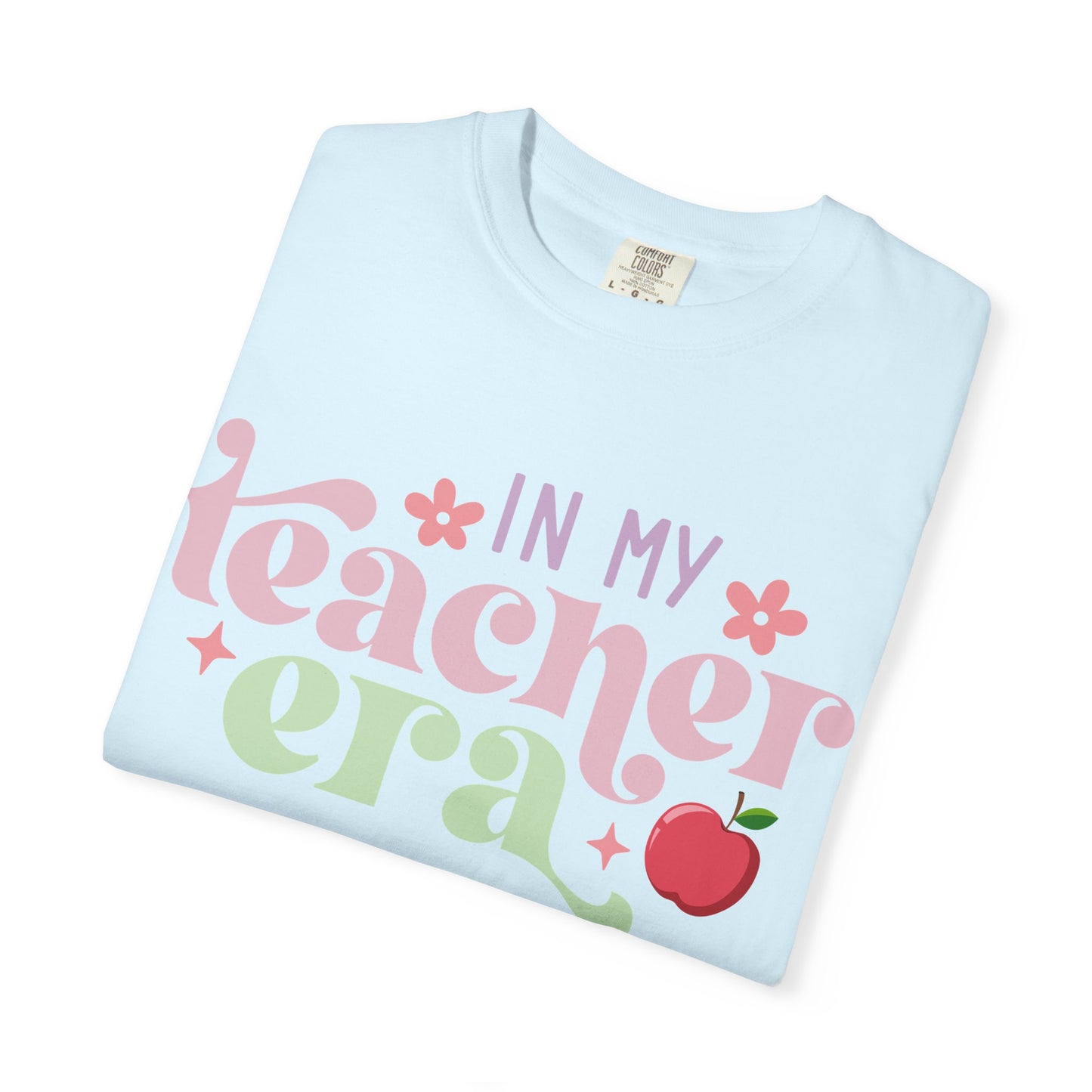 In My Teacher Era T-Shirt — Retro Floral Apple Teacher Tee