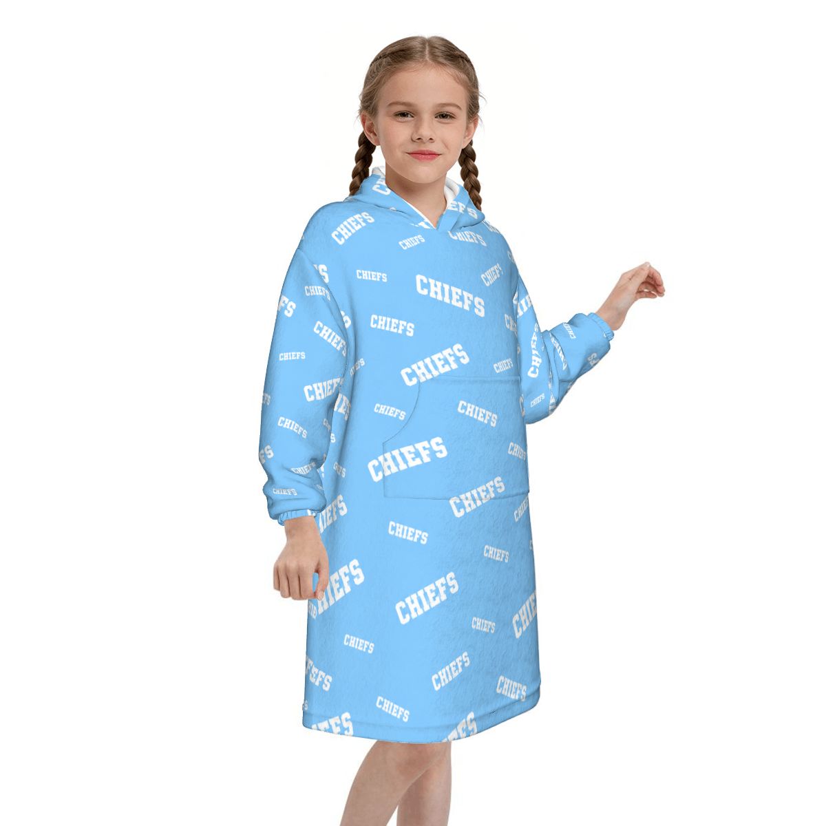 Blanket Hoodie for Kids CHIEFS