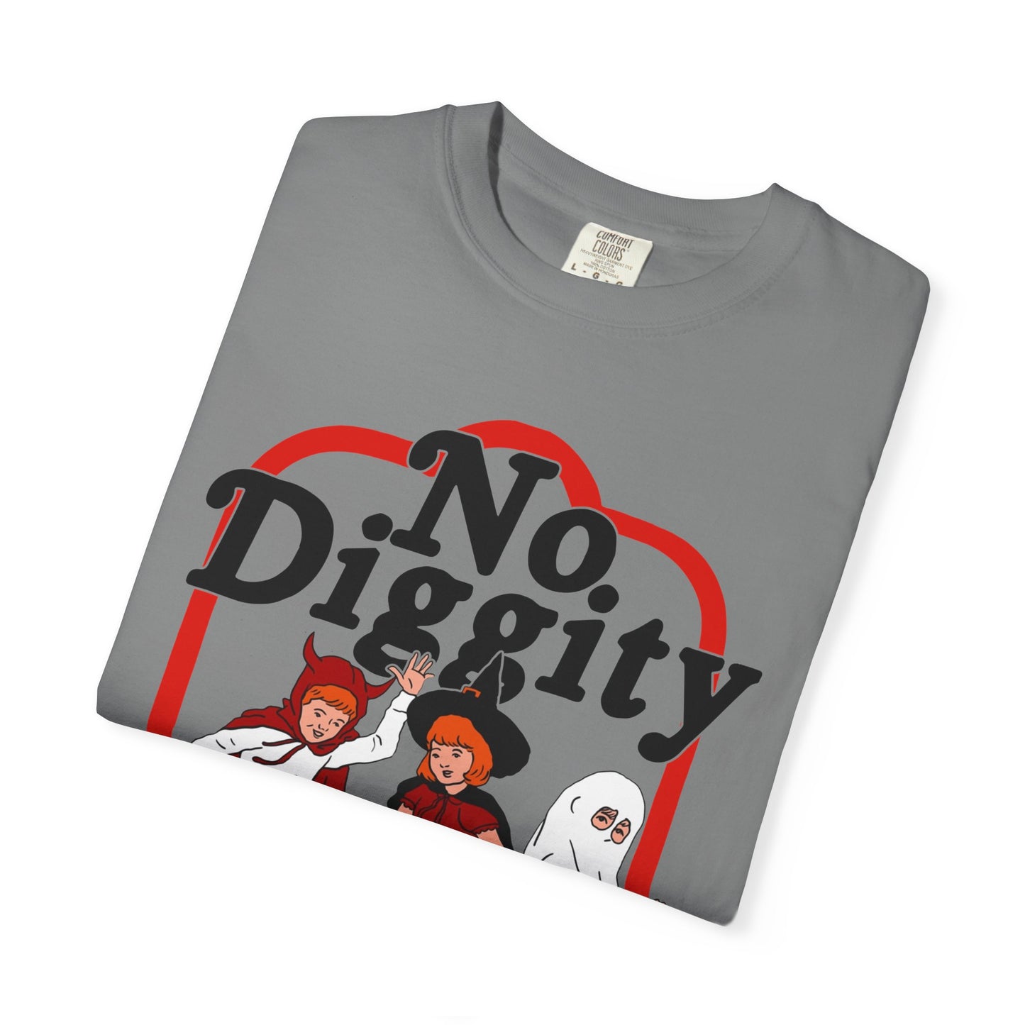 No Diggity Halloween T-Shirt — Retro Kids Trick-or-Treat Graphic Tee