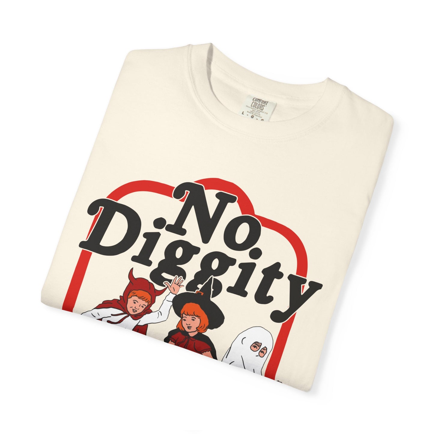 No Diggity Halloween T-Shirt — Retro Kids Trick-or-Treat Graphic Tee