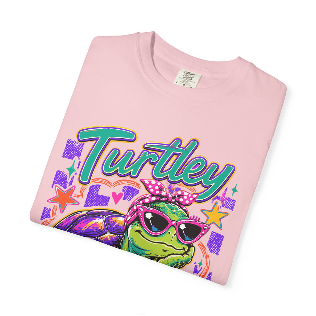 T-Shirt — "Turtley Over It" Retro Turtle Graphic Tee