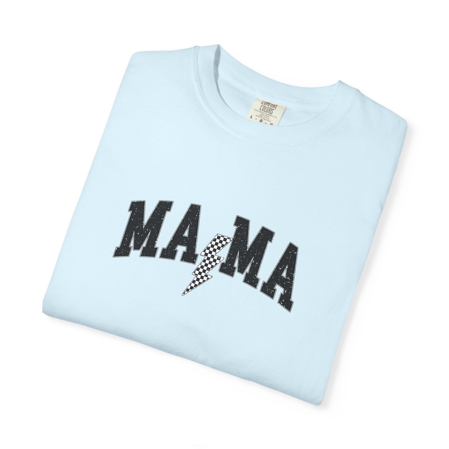 Mama Lightning T‑Shirt — “Running on School Pickup & Caffeine” Graphic Tee